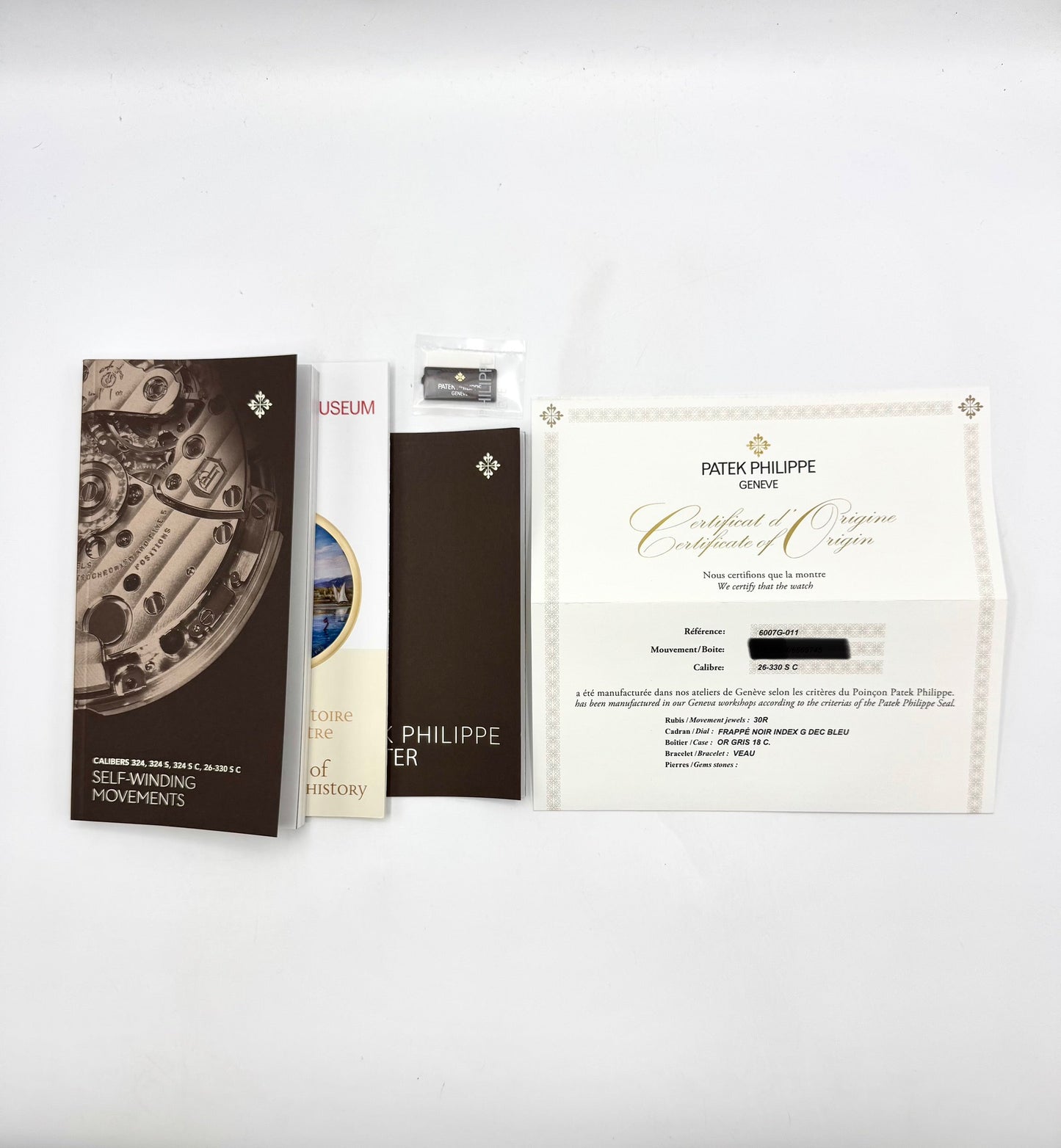 NEW 2023 Patek Philippe 6007G Calatrava White Gold Black Dial - MyWatchLLC