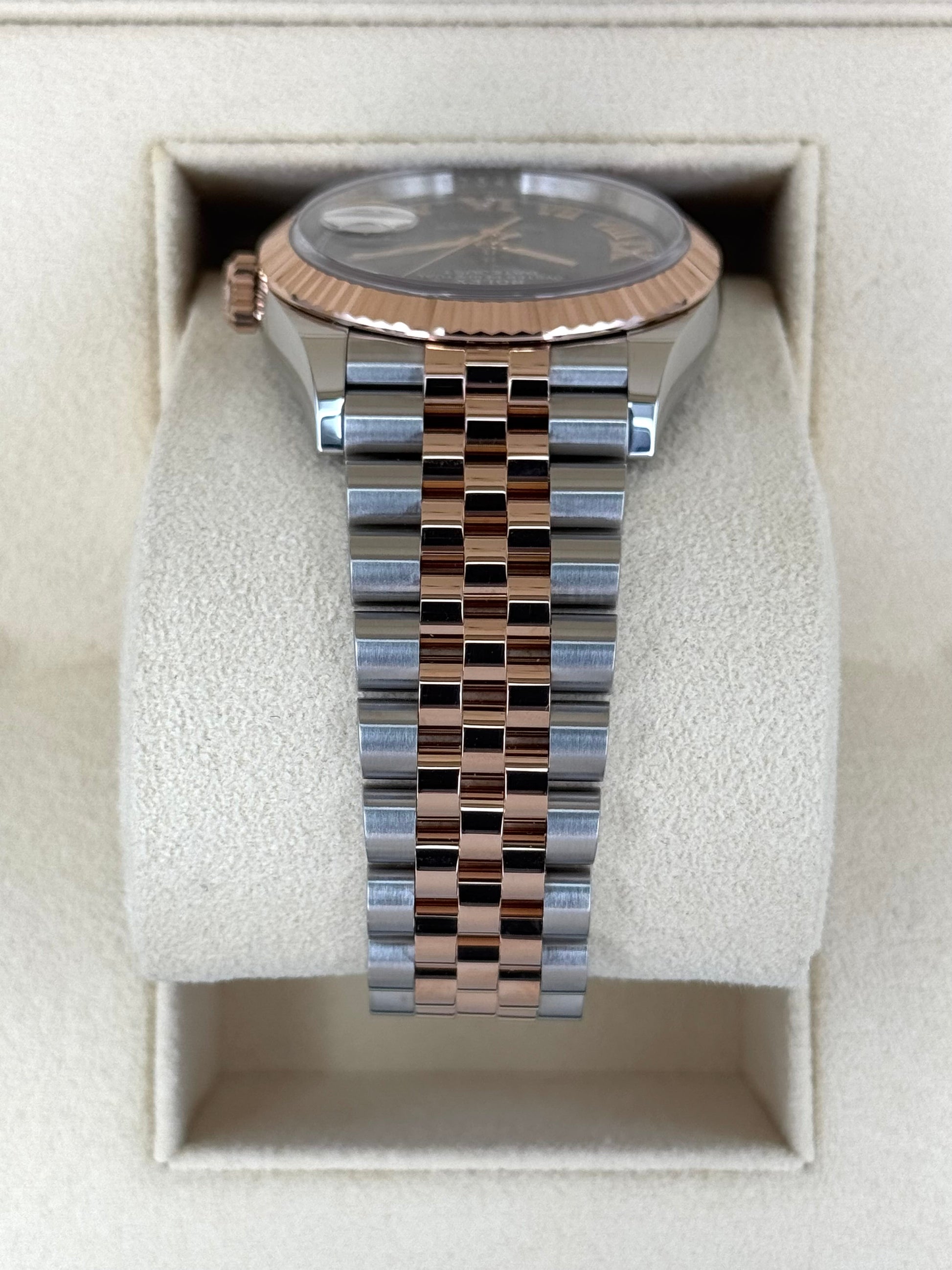 2020 Rolex Datejust 36mm 126231 Two-Tone Jubilee Slate Rhodium Diamond Dial - MyWatchLLC