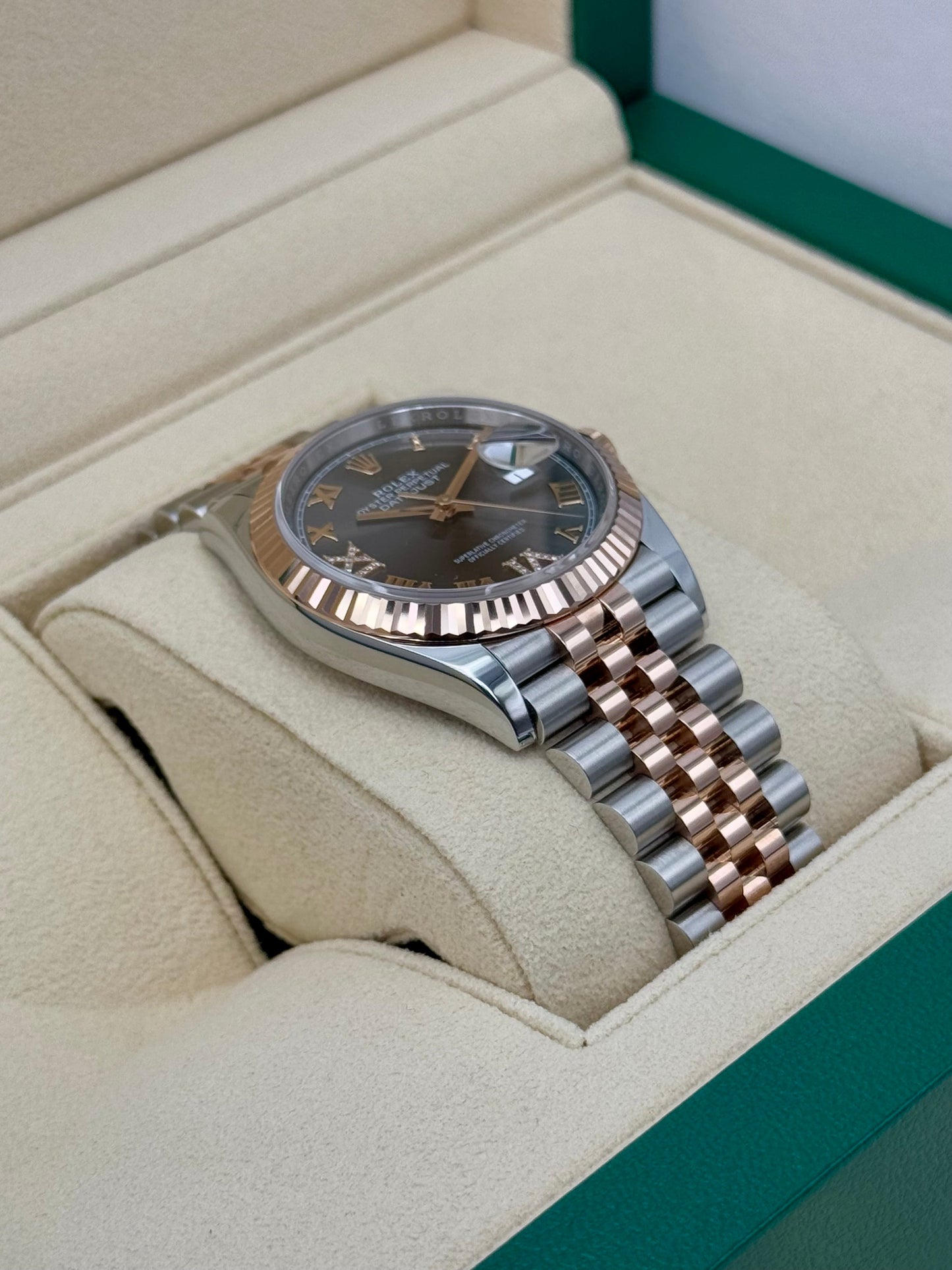 2020 Rolex Datejust 36mm 126231 Two-Tone Jubilee Slate Rhodium Diamond Dial - MyWatchLLC