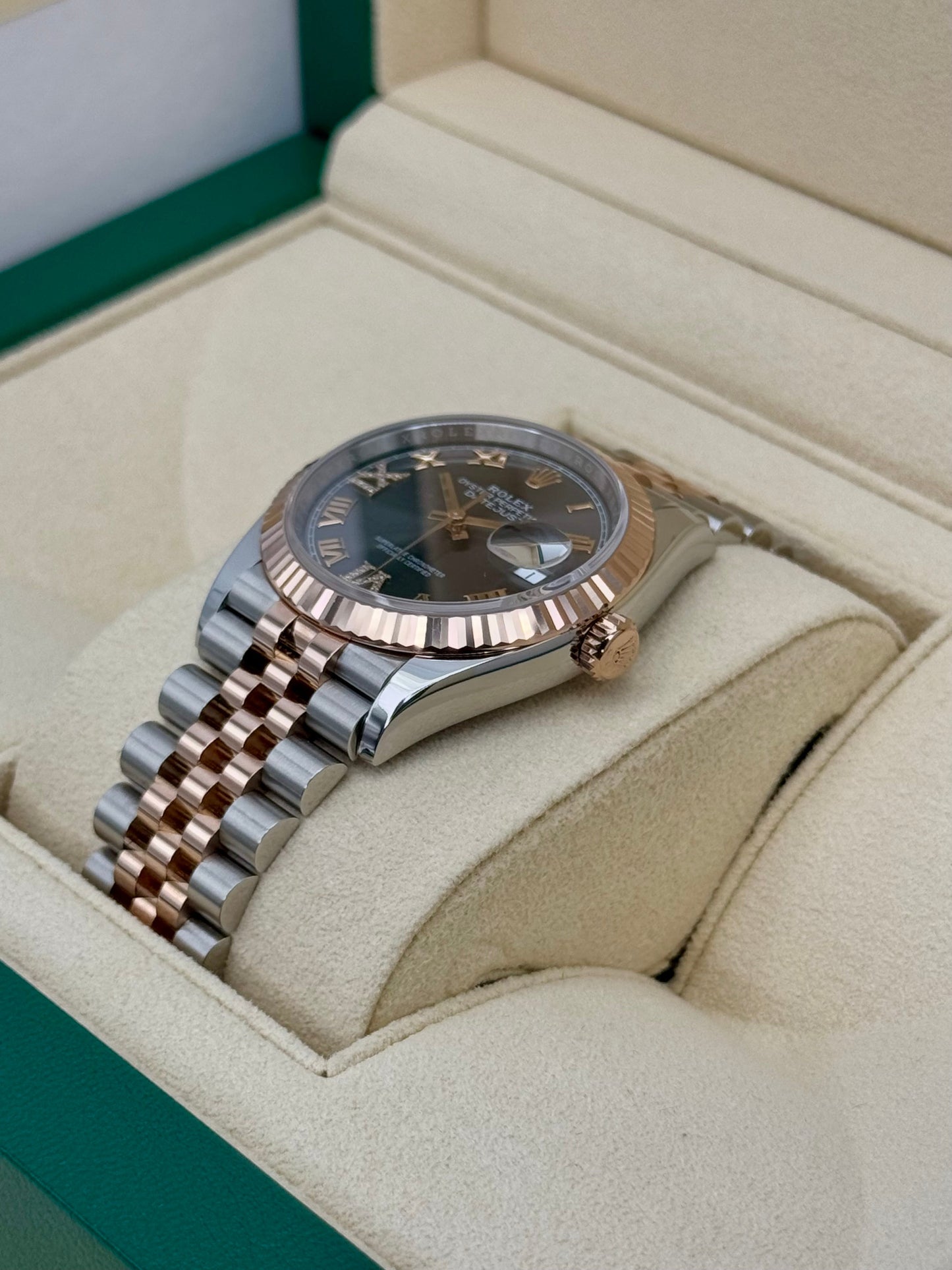 2020 Rolex Datejust 36mm 126231 Two-Tone Jubilee Slate Rhodium Diamond Dial - MyWatchLLC