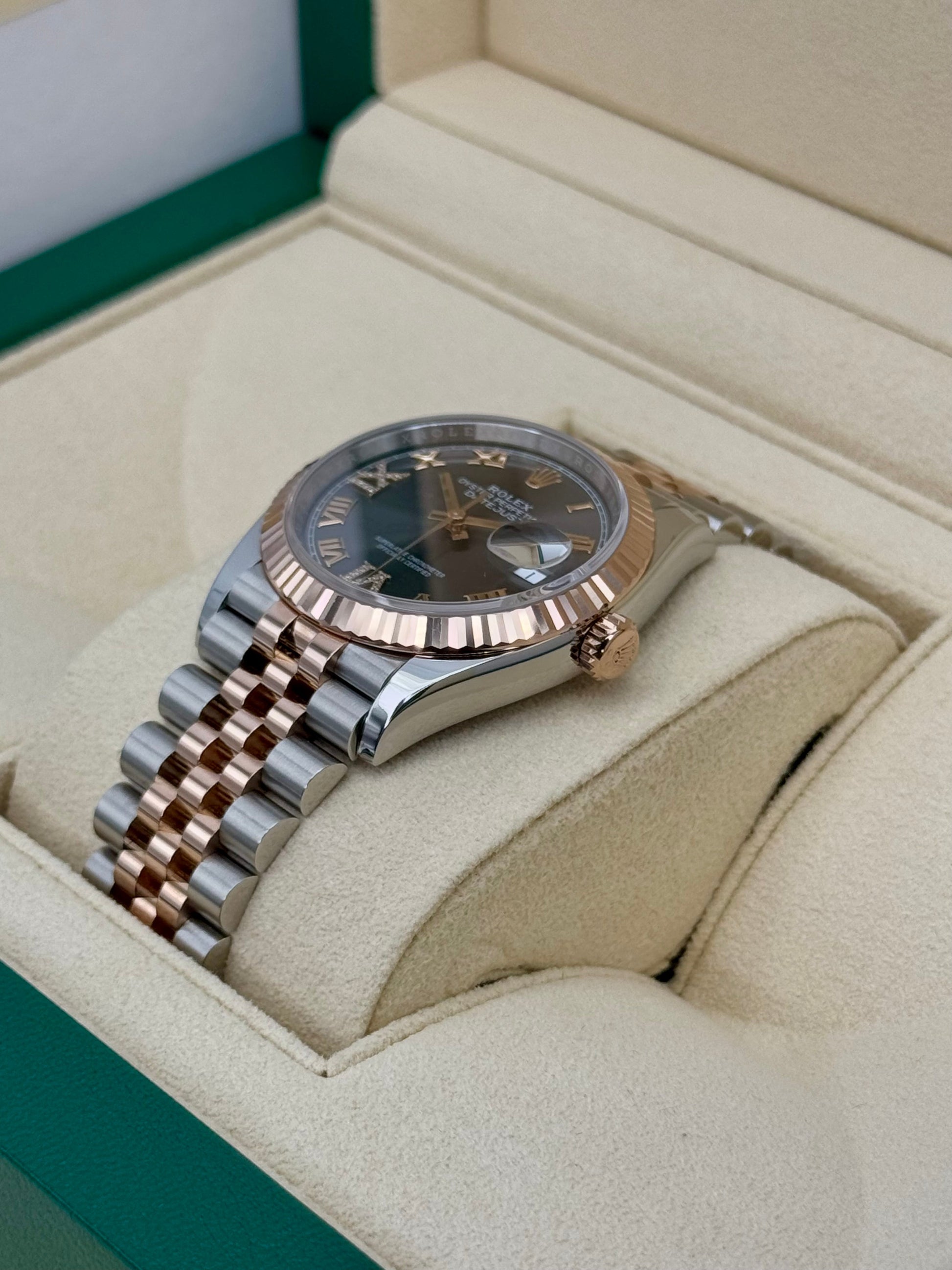 2020 Rolex Datejust 36mm 126231 Two-Tone Jubilee Slate Rhodium Diamond Dial - MyWatchLLC