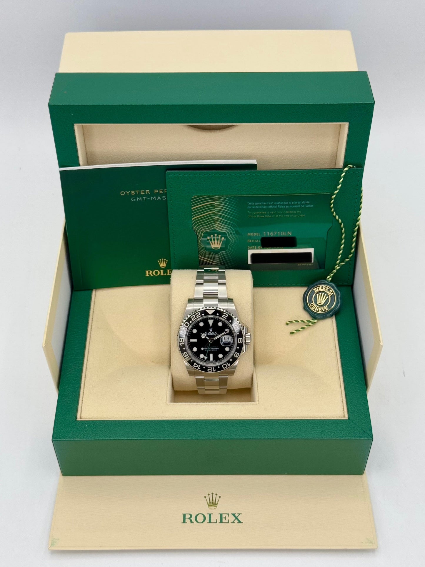 NEW OLD STOCK 2020 Rolex GMT-Master II 40mm 116710LN Black Dial - MyWatchLLC