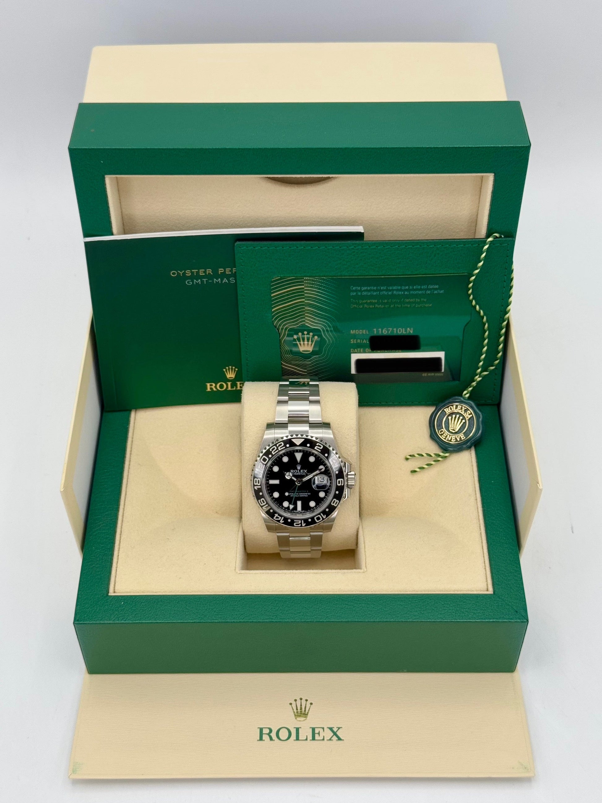 NEW OLD STOCK 2020 Rolex GMT-Master II 40mm 116710LN Black Dial - MyWatchLLC