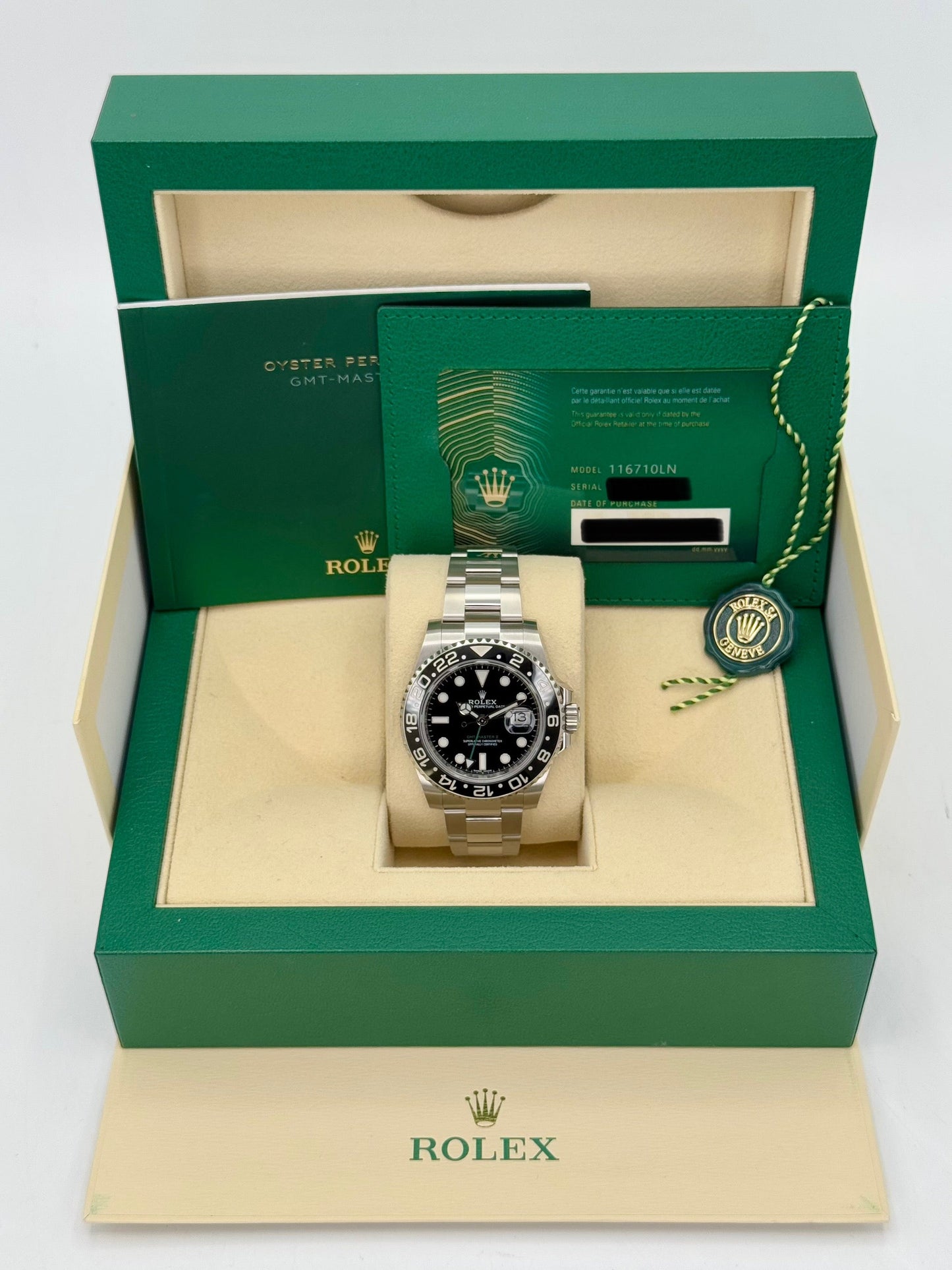 NEW OLD STOCK 2020 Rolex GMT-Master II 40mm 116710LN Black Dial - MyWatchLLC