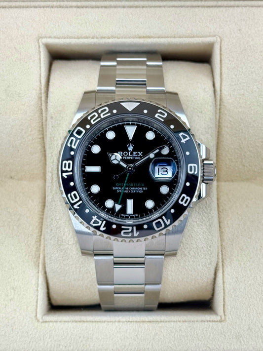 NEW OLD STOCK 2020 Rolex GMT-Master II 40mm 116710LN Black Dial - MyWatchLLC