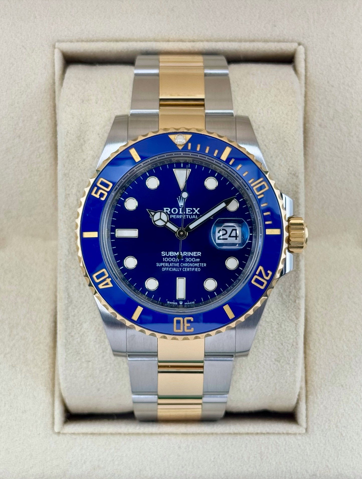 2021 Rolex Submariner "Bluesy" 41mm 126613LB Two-Tone Blue Dial - MyWatchLLC