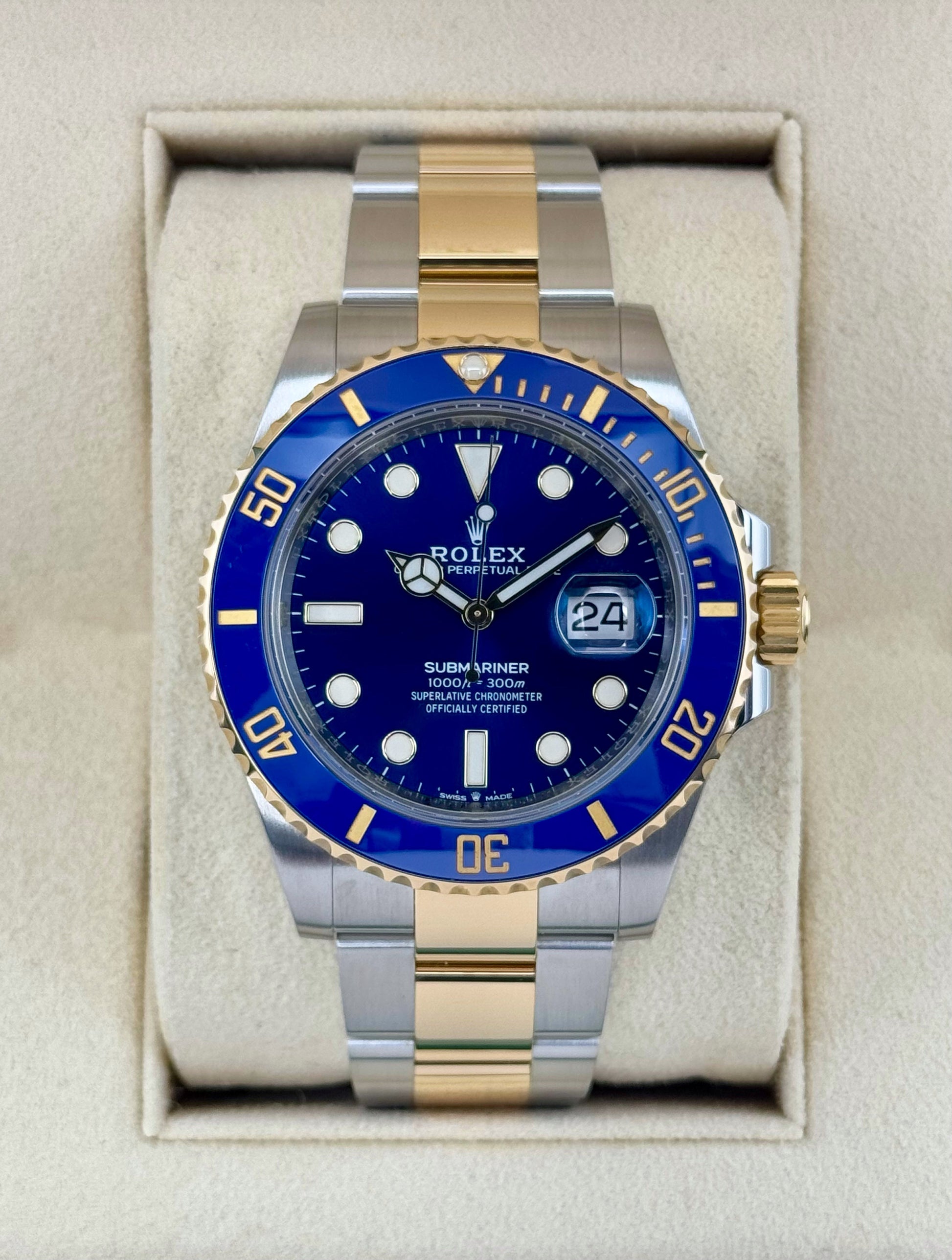 2021 Rolex Submariner "Bluesy" 41mm 126613LB Two-Tone Blue Dial - MyWatchLLC