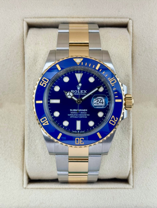 2021 Rolex Submariner "Bluesy" 41mm 126613LB Two-Tone Blue Dial - MyWatchLLC