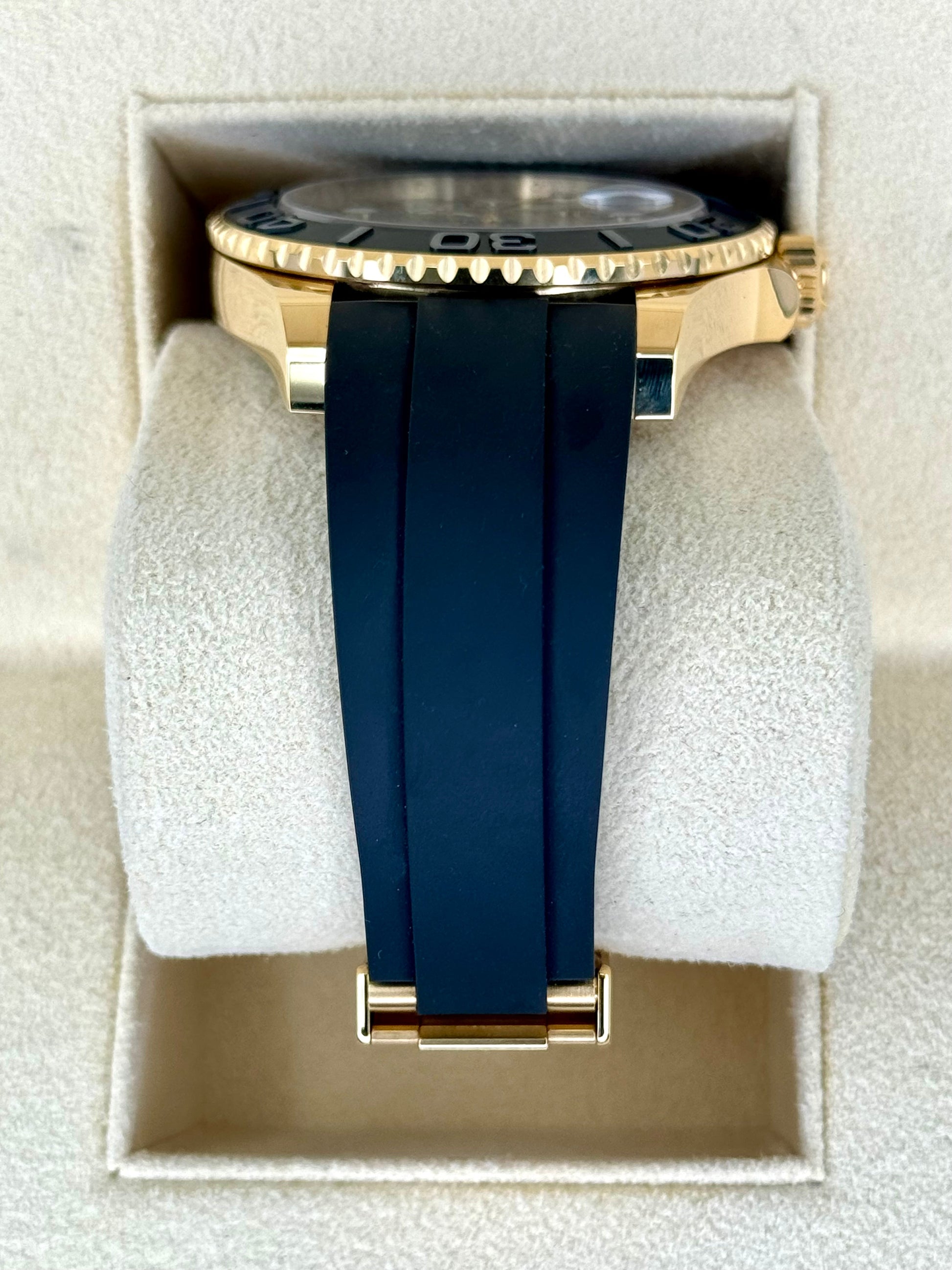 NEW 2024 Rolex Yacht-Master 42mm 226658 Gold Oysterflex Black Dial - MyWatchLLC