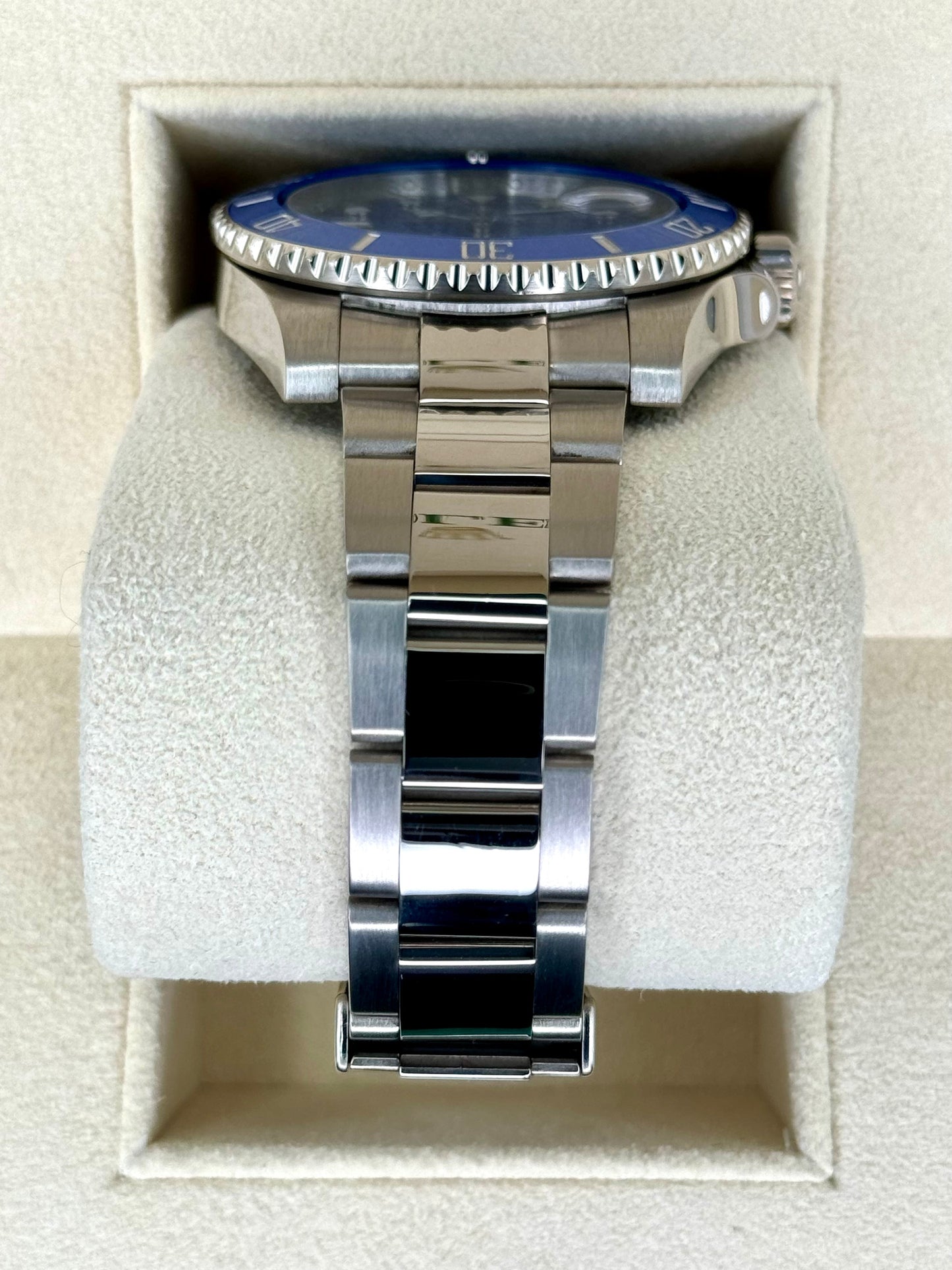 2018 Rolex Submariner "Smurf" 40mm 116619LB White Gold Blue Dial - MyWatchLLC