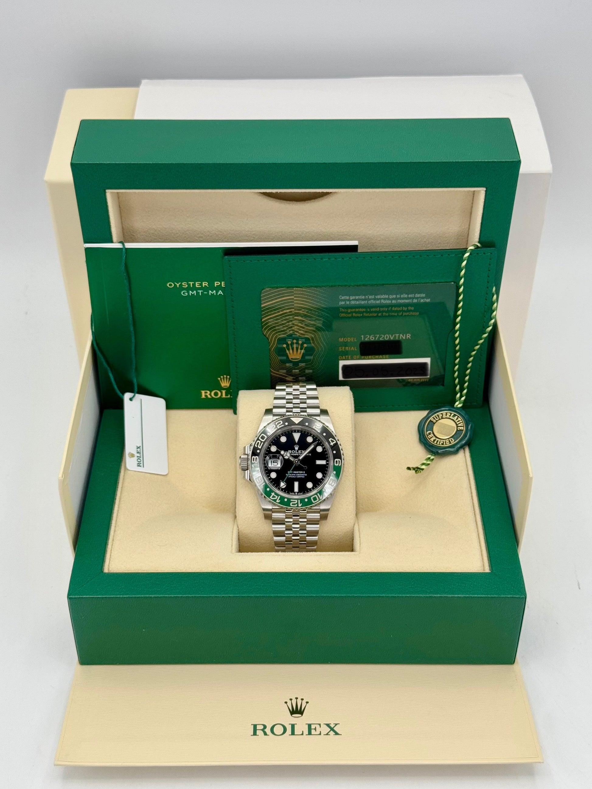 2023 Rolex GMT Master-II "Sprite" 40mm 126720VTNR Jubilee - MyWatchLLC
