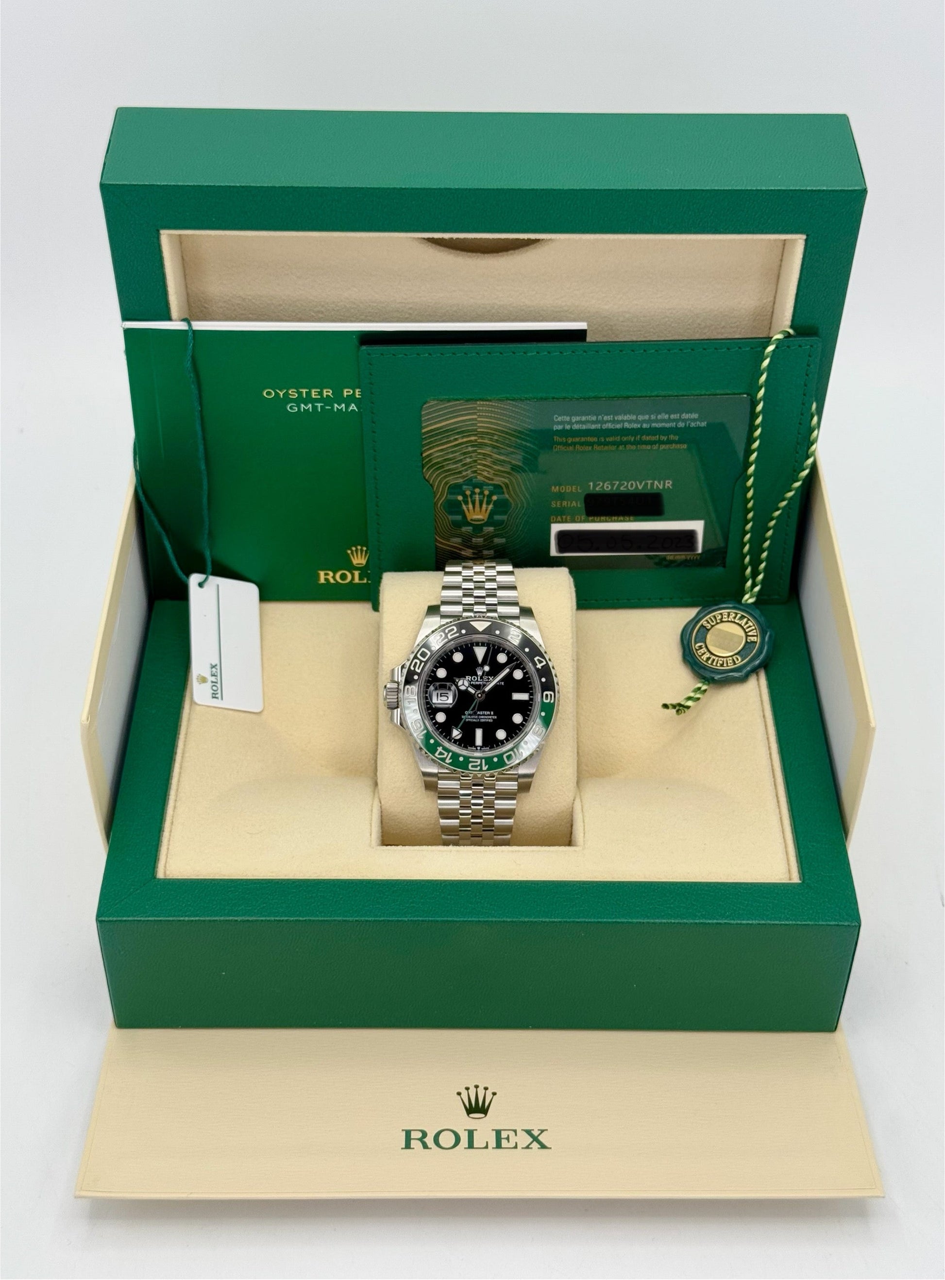 2023 Rolex GMT Master-II "Sprite" 40mm 126720VTNR Jubilee - MyWatchLLC