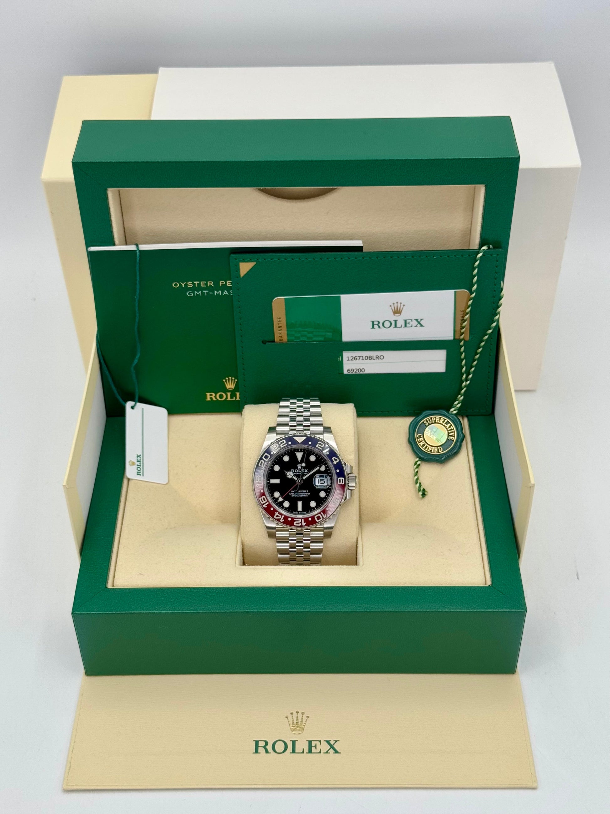 2020 Rolex GMT Master-II "Pepsi" 40mm 126710BLRO Jubilee - MyWatchLLC