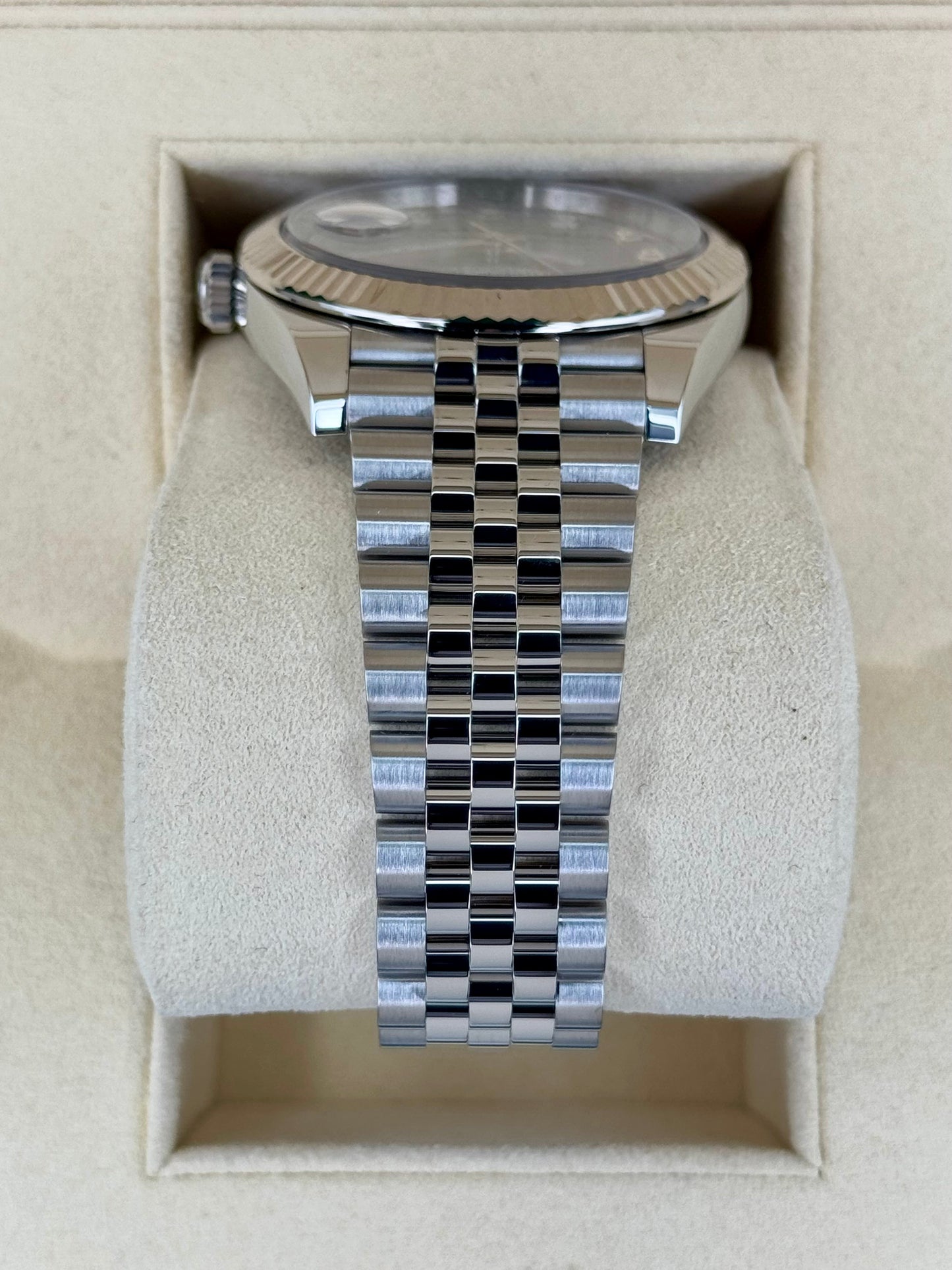 2017 Datejust 41mm 126334 Stainless Steel Jubilee Rhodium Diamond Dial - MyWatchLLC