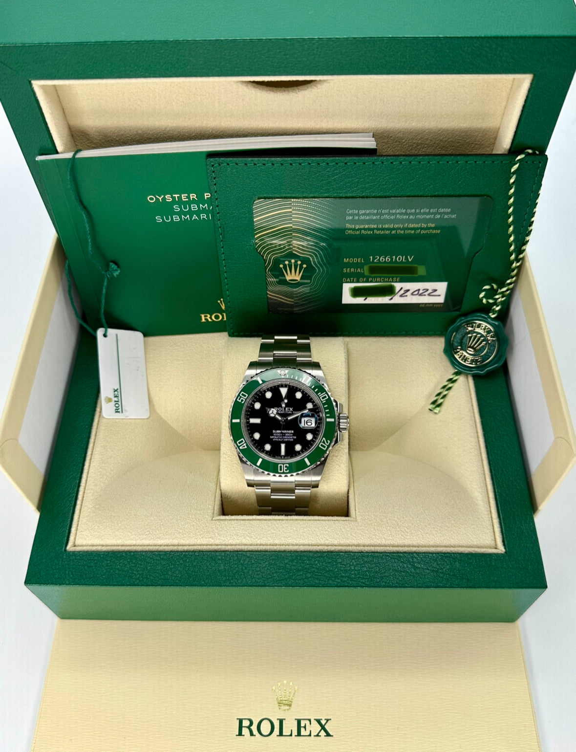 NEW 2022 Rolex Submariner Date “Starbucksâ€?41mm 126610LV Oyster Black Dial - MyWatchLLC