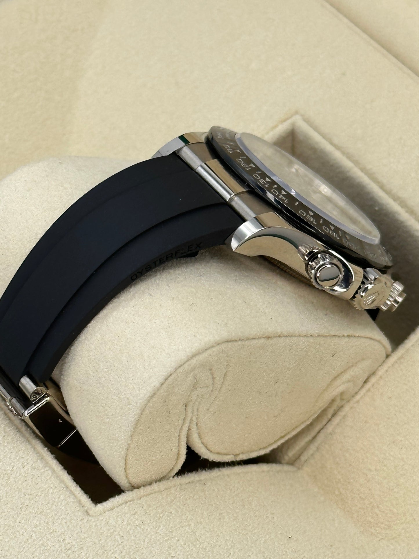 2023 Rolex Daytona 40mm 116519LN White Gold Silver Ghost Dial - MyWatchLLC