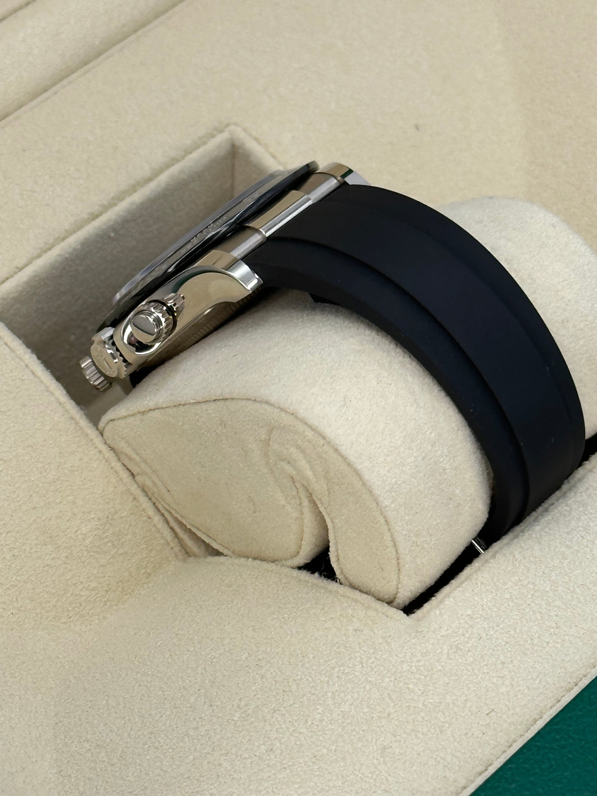 2023 Rolex Daytona 40mm 116519LN White Gold Silver Ghost Dial - MyWatchLLC