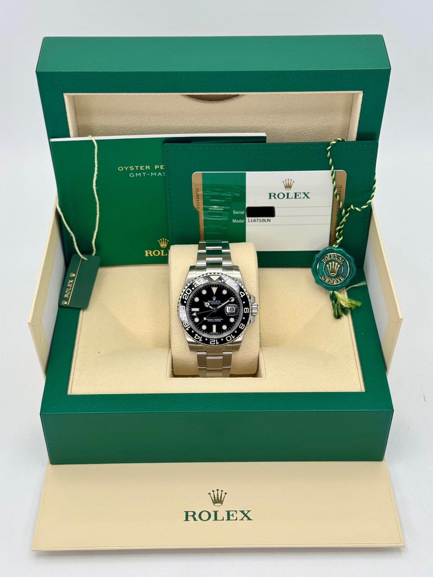 NEW OLD STOCK 2016 Rolex GMT-Master II 40mm 116710LN Black Dial - MyWatchLLC