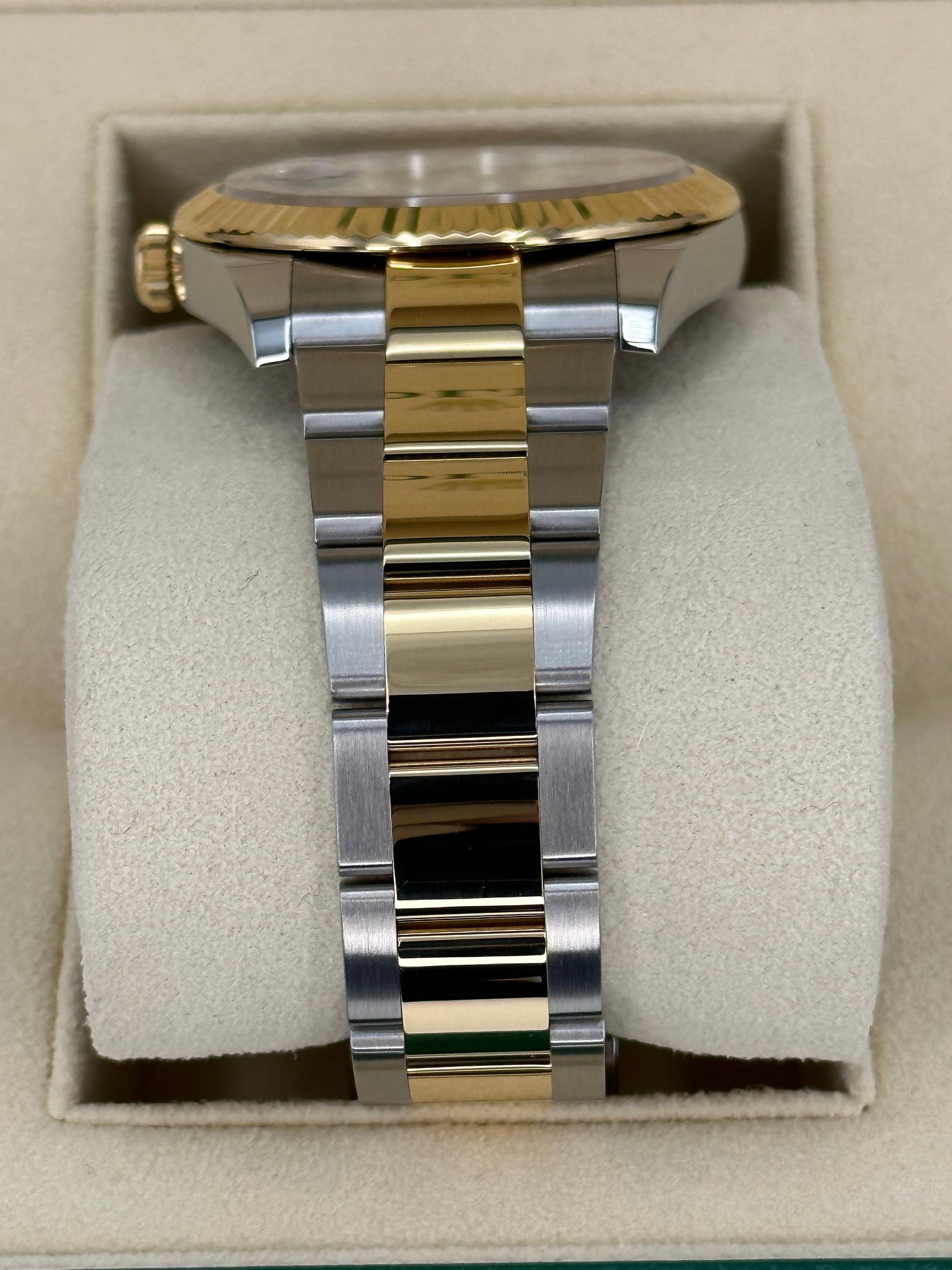 2023 Rolex Datejust 41mm 126333 Two-Tone Oyster Black Diamond Dial - MyWatchLLC