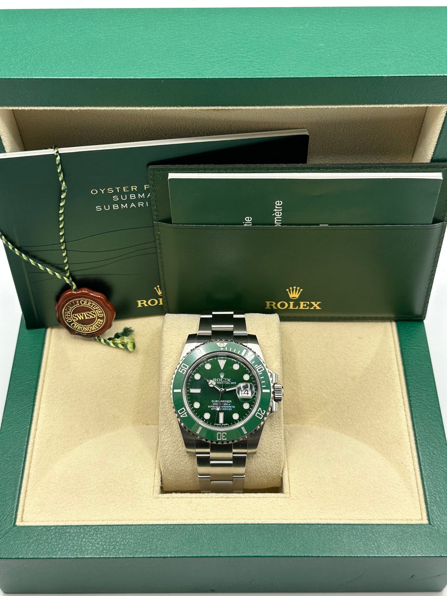 Rolex Submariner Date "Hulk" 40mm 116610LV Stainless Steel Green Dial - MyWatchLLC