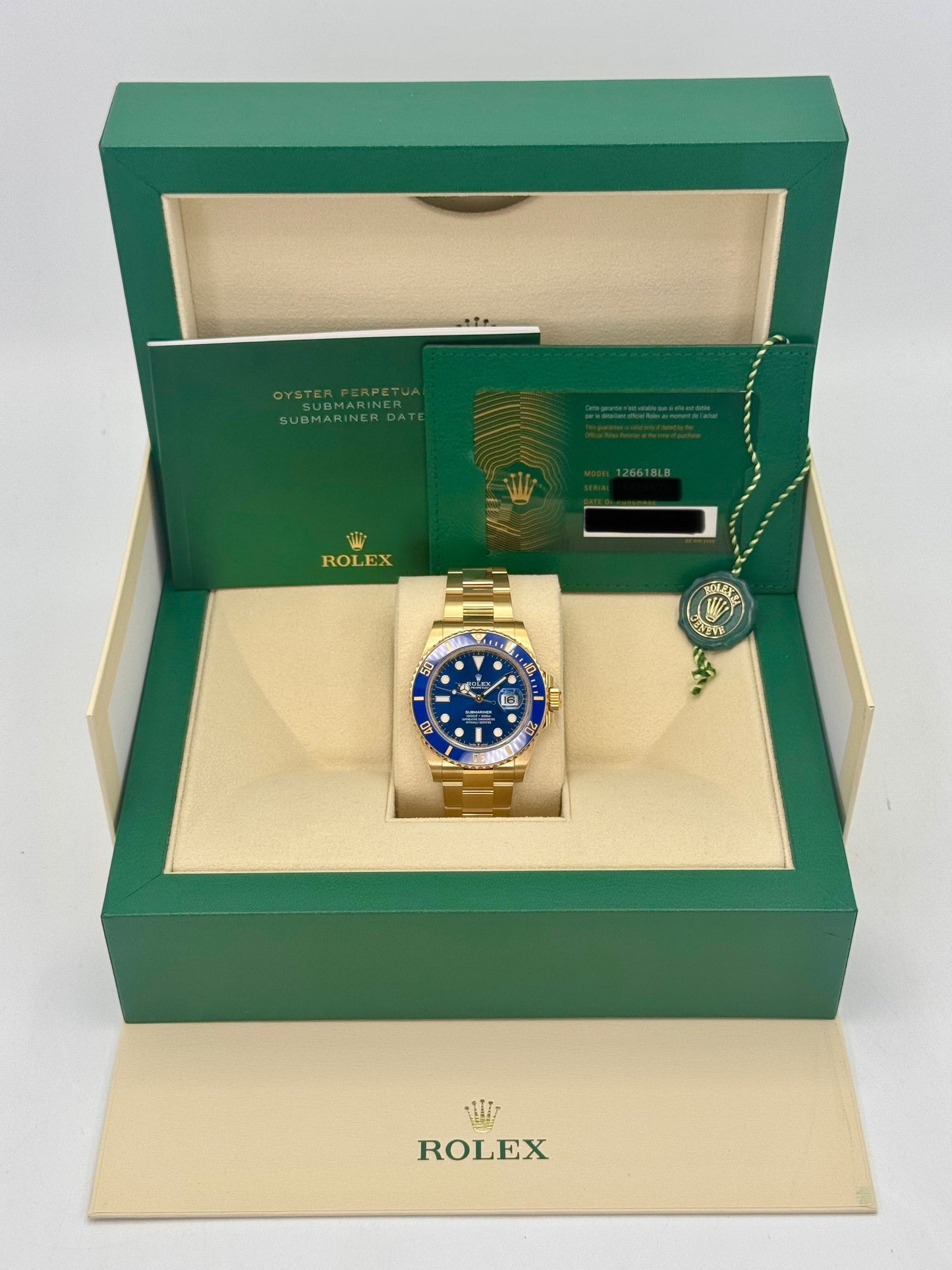 2024 Rolex Submariner "Bluesy" 41mm 126618LB Yellow Gold Blue Dial - MyWatchLLC