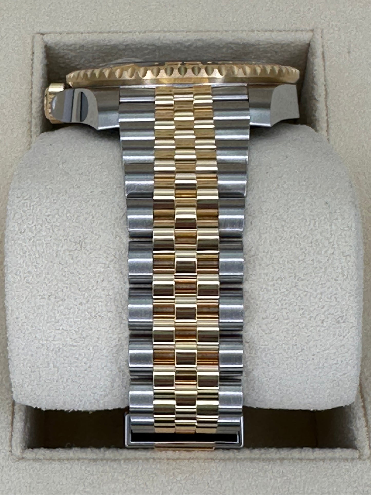 2023 Rolex GMT-Master II 40mm 126713GRNR Two-Tone Jubilee Black Dial - MyWatchLLC