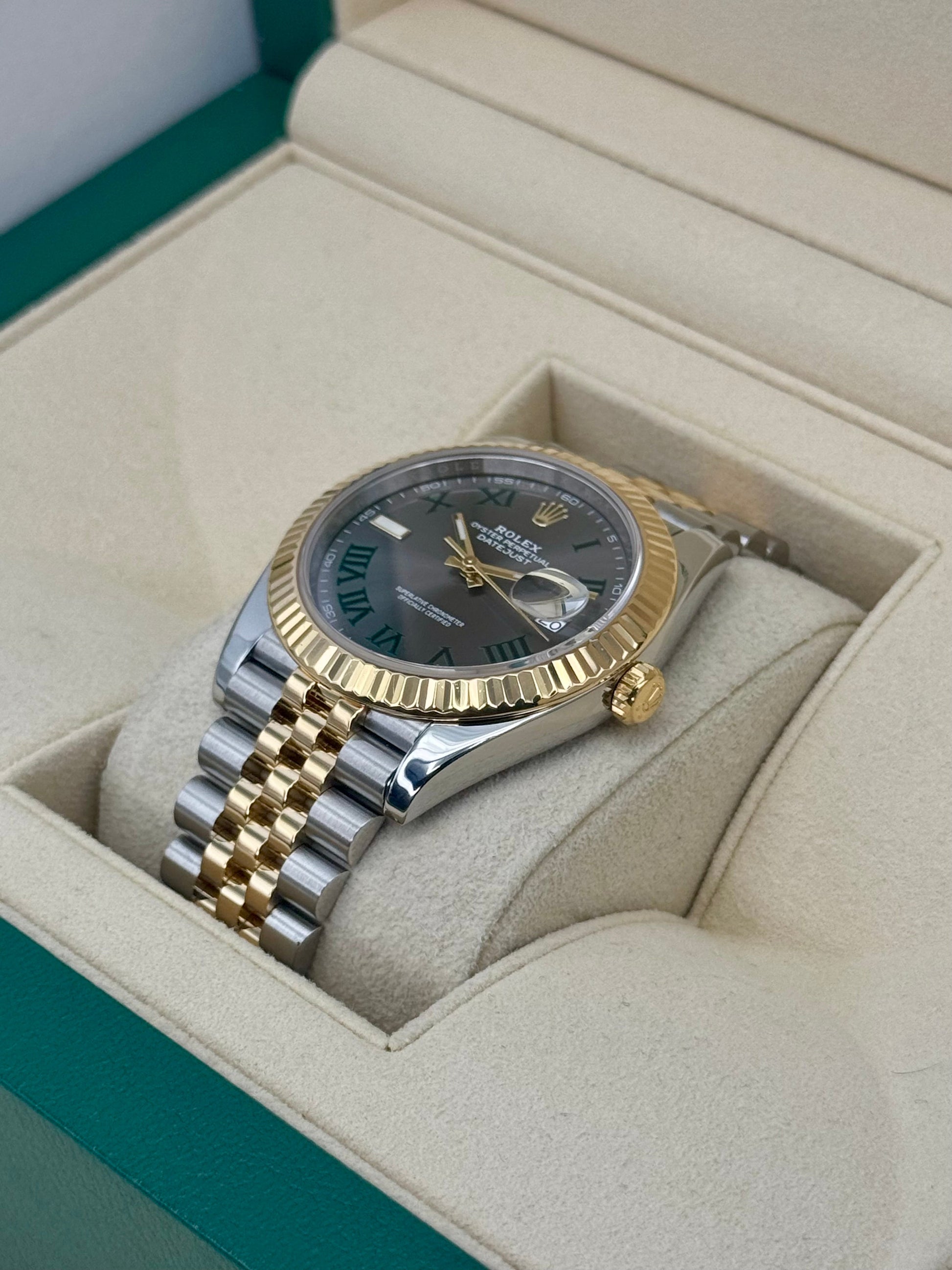 2022 Rolex Datejust 41mm 126333 Two-Tone Jubilee Wimbledon Dial - MyWatchLLC