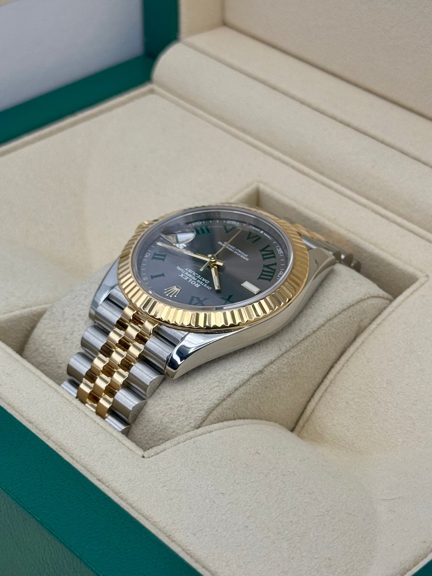 2022 Rolex Datejust 41mm 126333 Two-Tone Jubilee Wimbledon Dial - MyWatchLLC