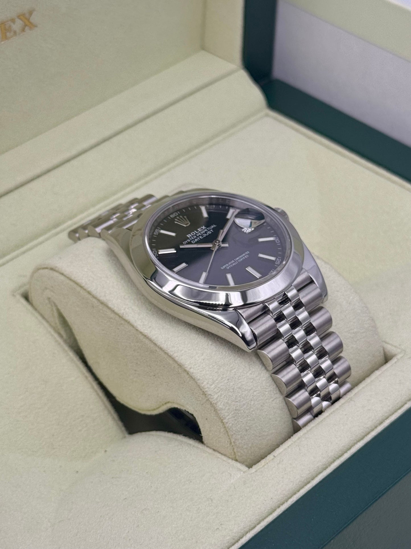 2018 Rolex Datejust 41mm 126300 Stainless Steel Jubilee Black Dial - MyWatchLLC