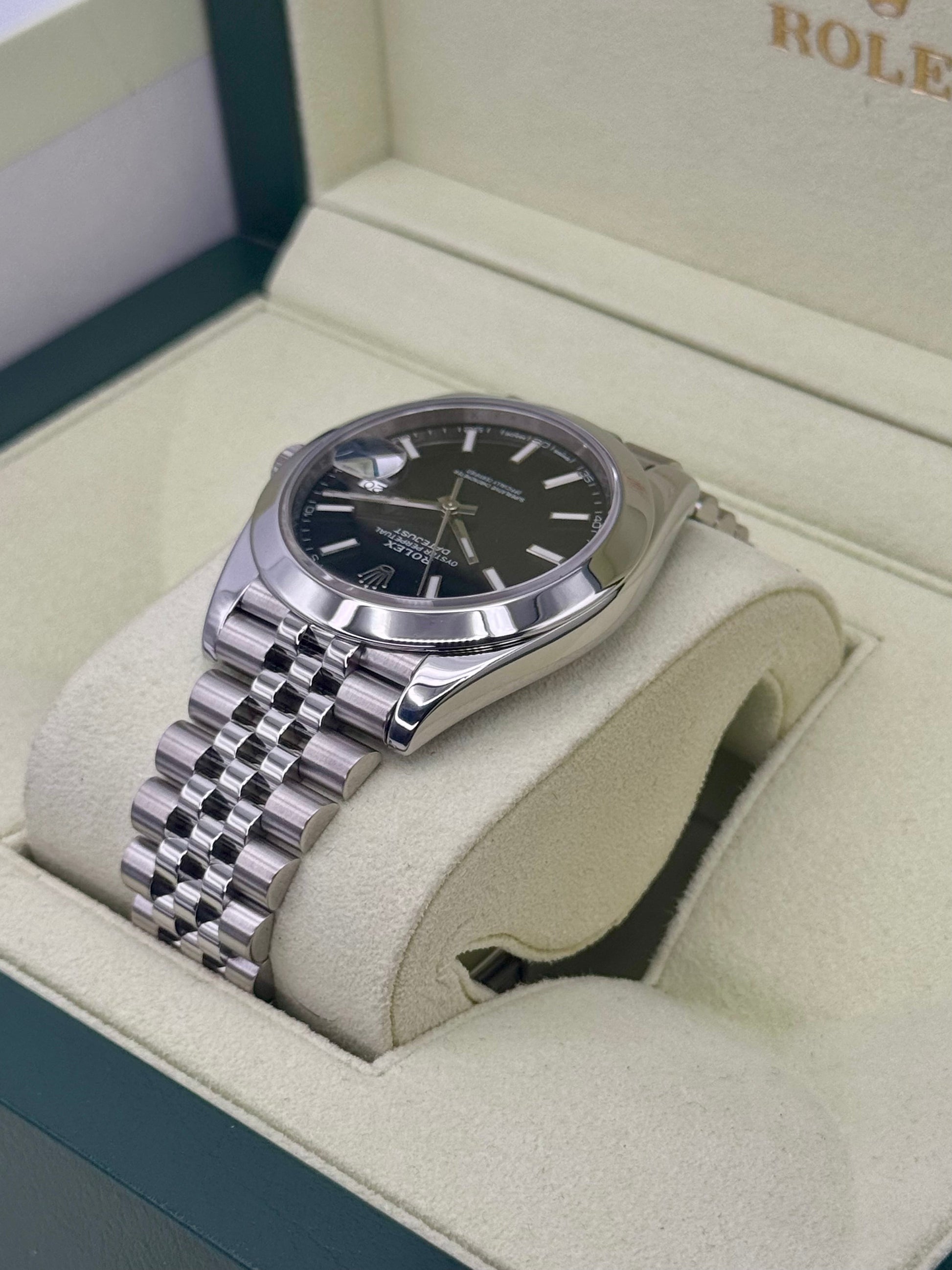 2018 Rolex Datejust 41mm 126300 Stainless Steel Jubilee Black Dial - MyWatchLLC