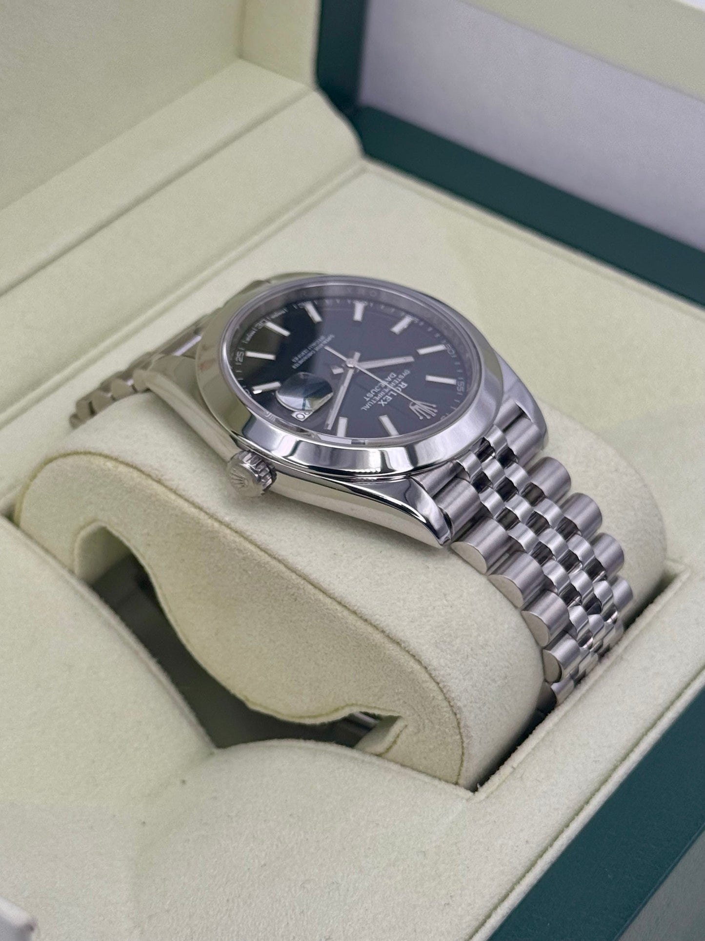 2018 Rolex Datejust 41mm 126300 Stainless Steel Jubilee Black Dial - MyWatchLLC