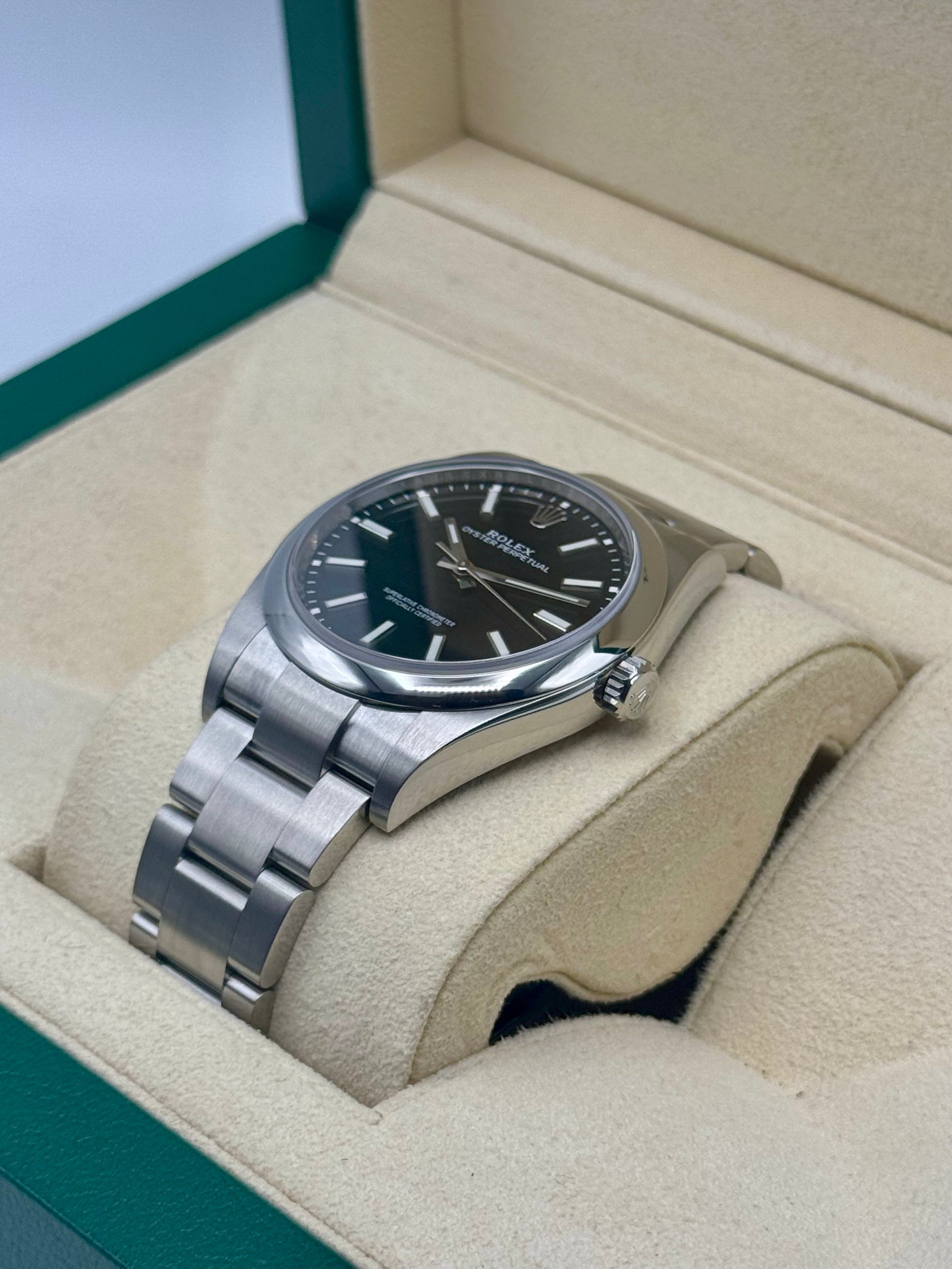 2019 Rolex Oyster Perpetual 39mm 114300 Black Dial - MyWatchLLC