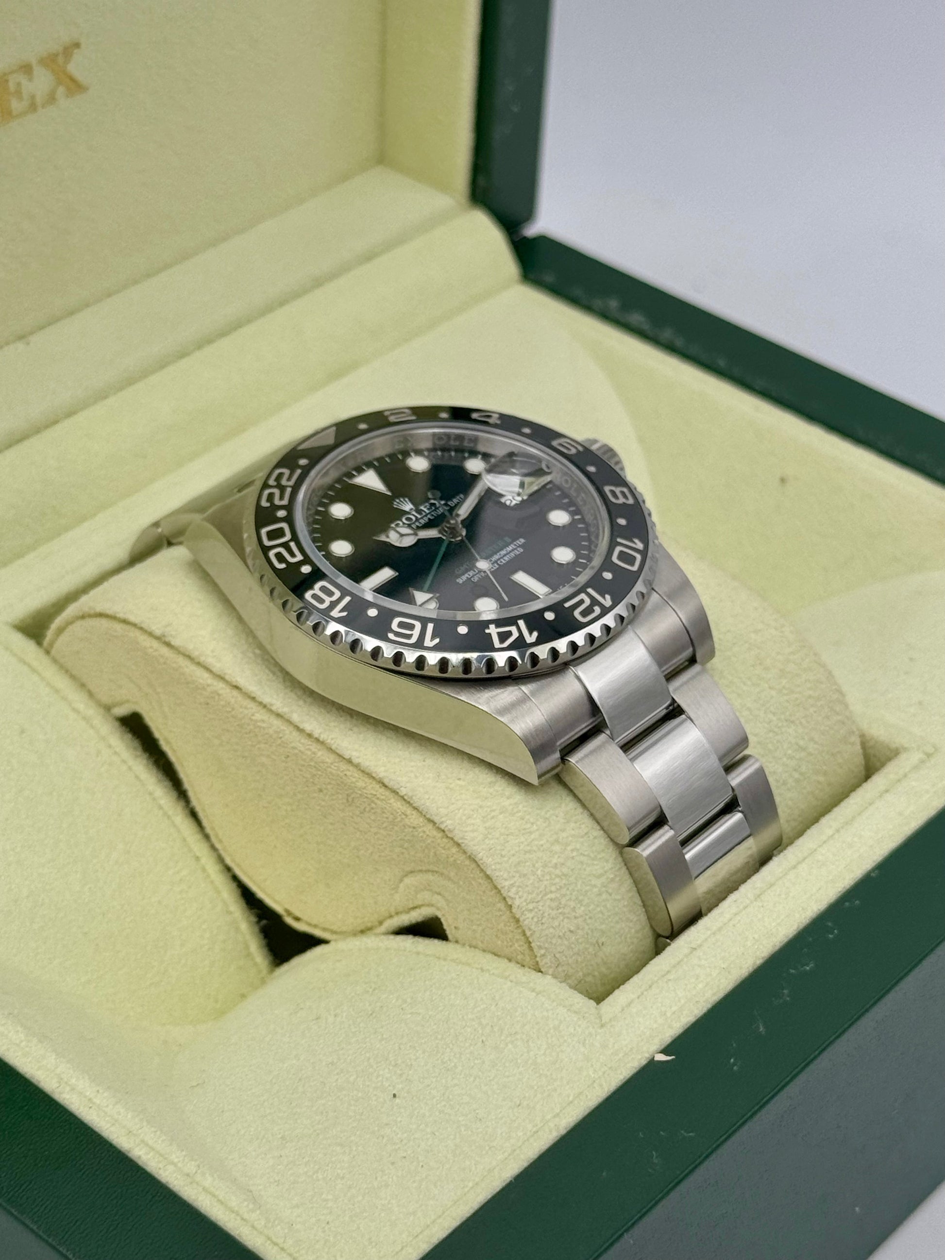 Rolex GMT-Master II 40mm 116710LN Stainless Steel Black Dial - MyWatchLLC