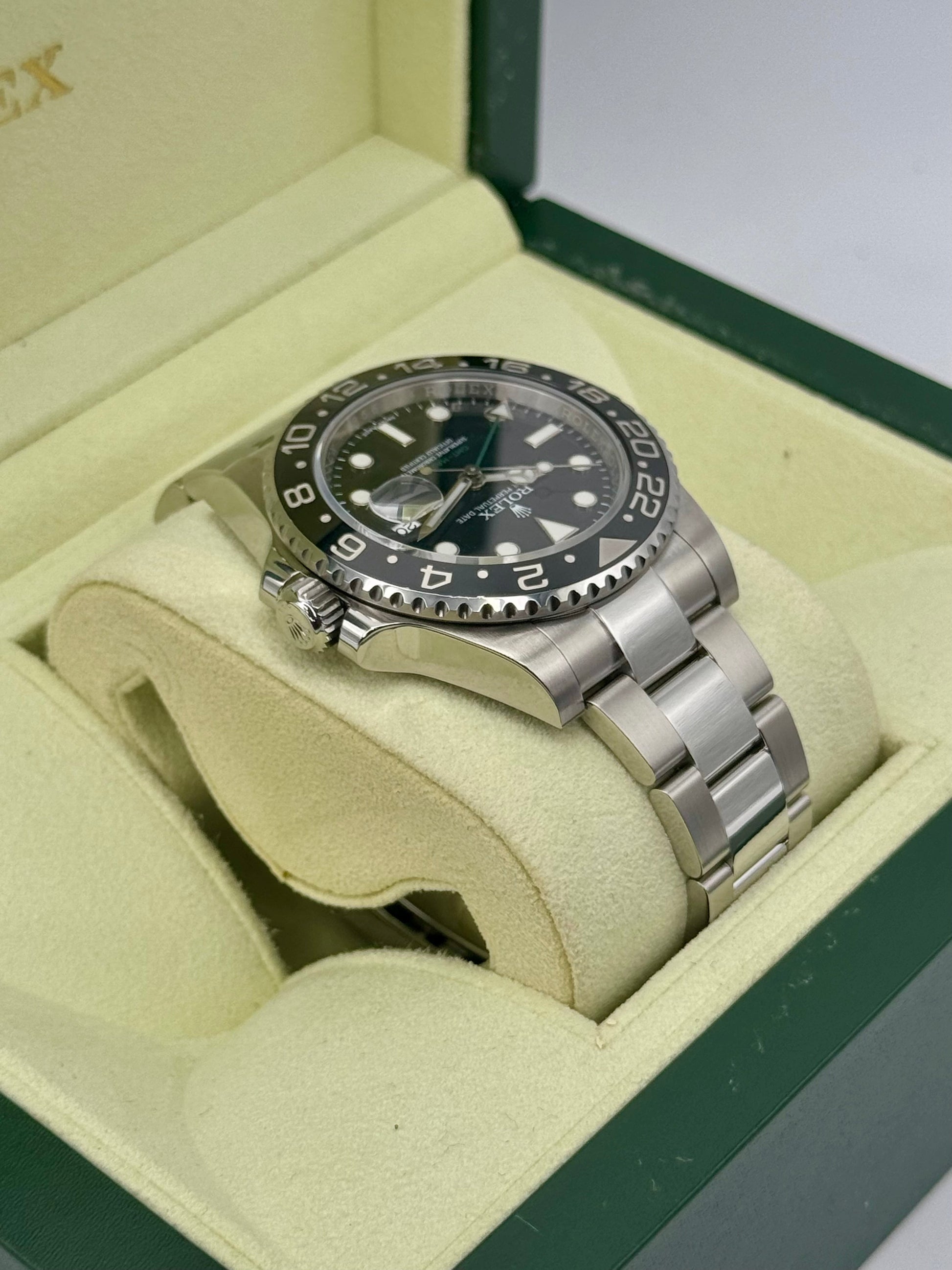 Rolex GMT-Master II 40mm 116710LN Stainless Steel Black Dial - MyWatchLLC