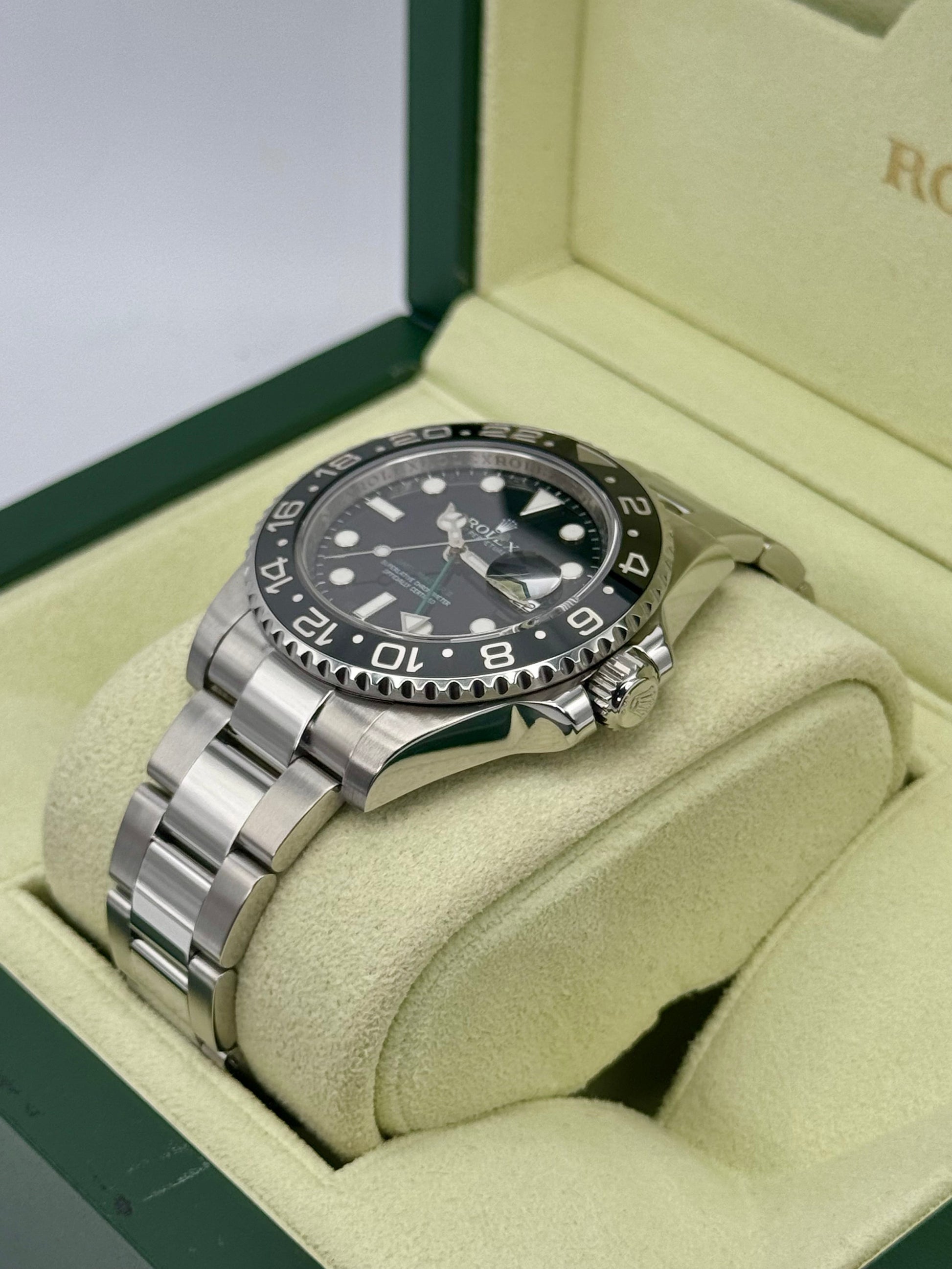 2012 Rolex GMT-Master II 40mm 116710LN Stainless Steel Black Dial - MyWatchLLC