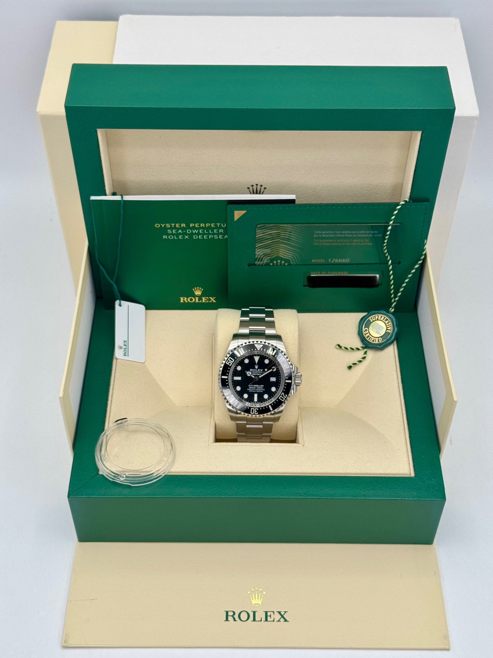 2021 Rolex Deepsea 44mm 126660 Stainless Steel Black Dial - MyWatchLLC