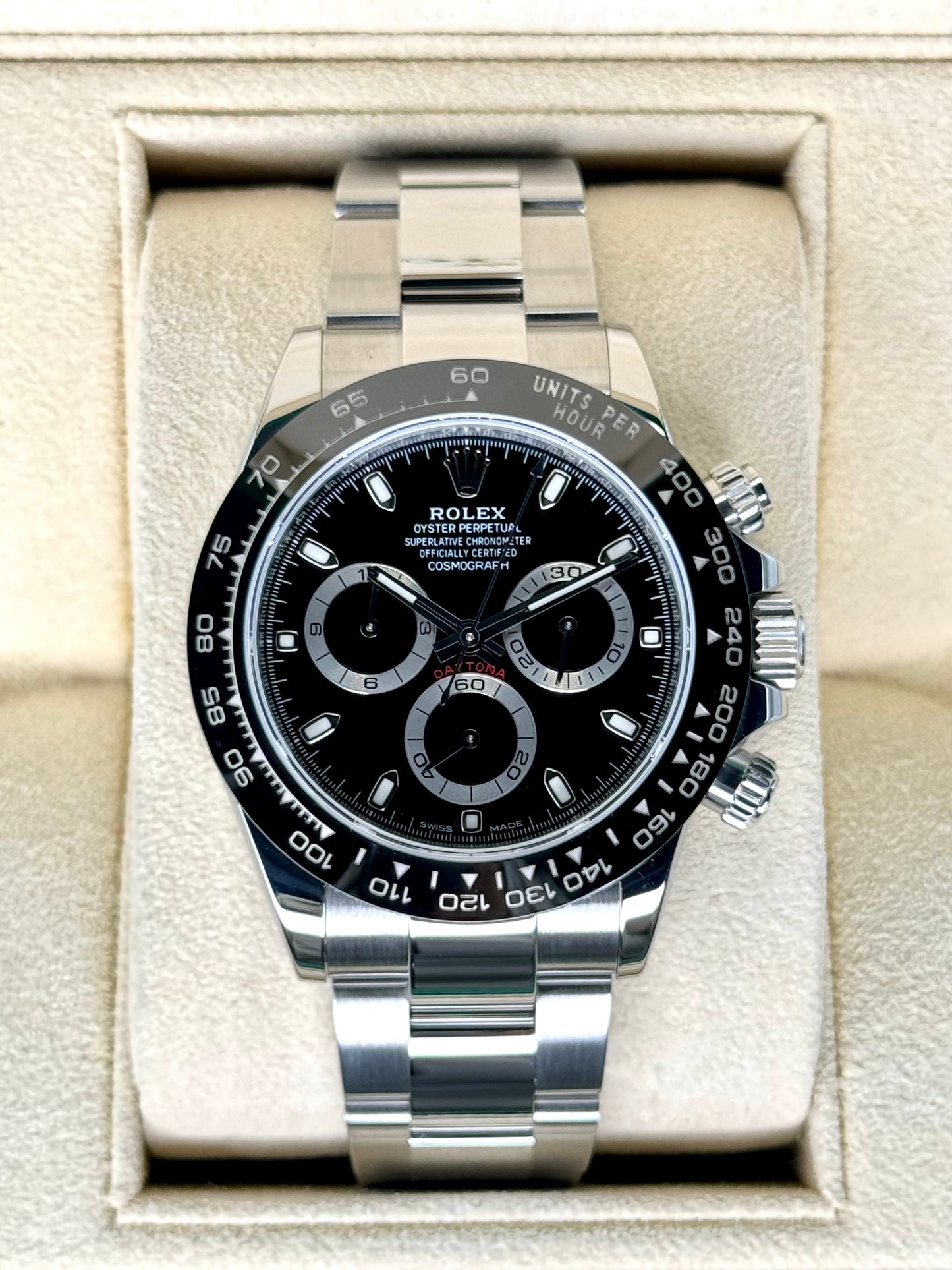 Rolex Daytona 40mm 116500LN Stainless Steel Black Dial - MyWatchLLC