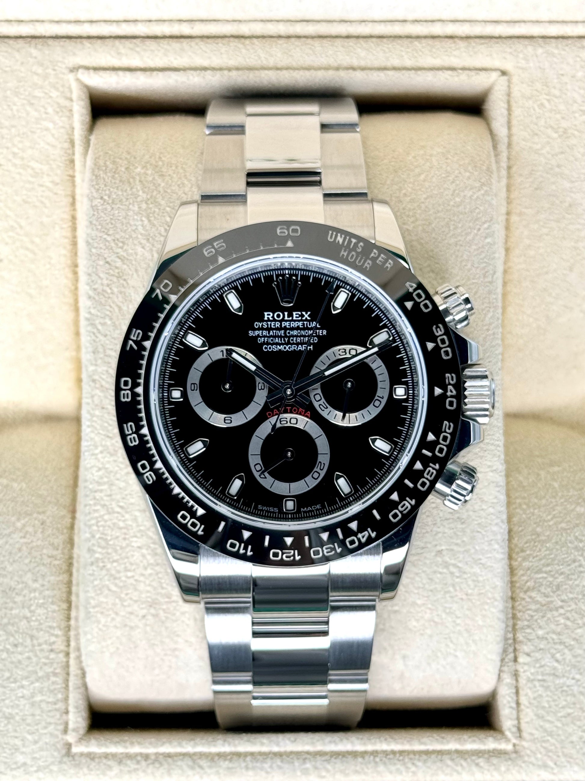 Rolex Daytona 40mm 116500LN Stainless Steel Black Dial - MyWatchLLC