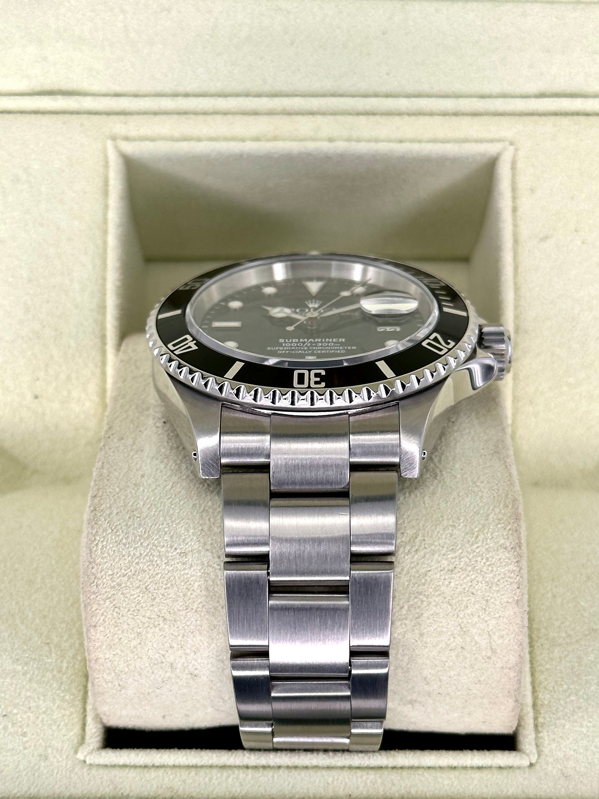 2002 Rolex Submariner Date 40mm 16610 Stainless Steel Black Dial - MyWatchLLC