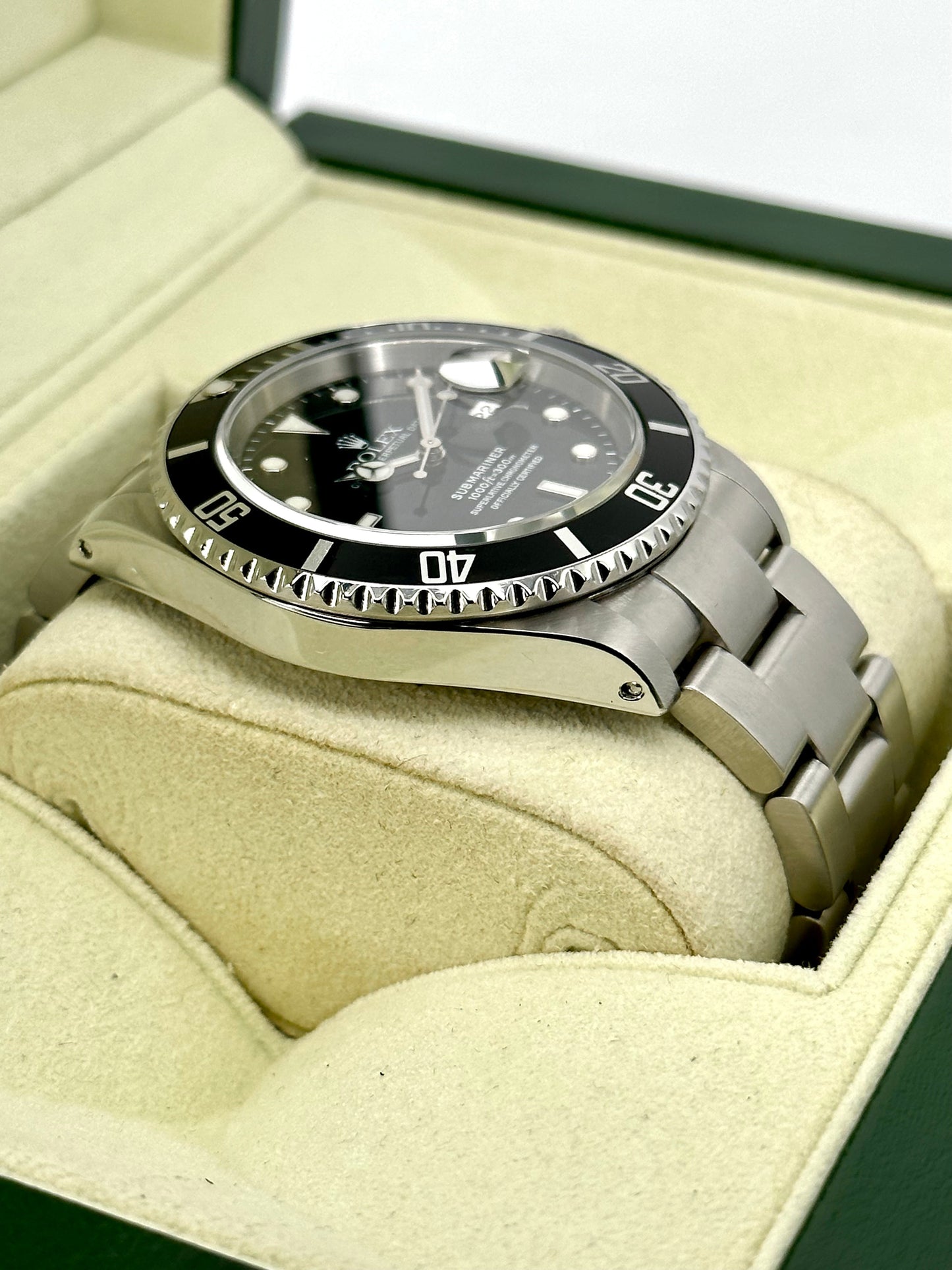 2002 Rolex Submariner Date 40mm 16610 Stainless Steel Black Dial - MyWatchLLC