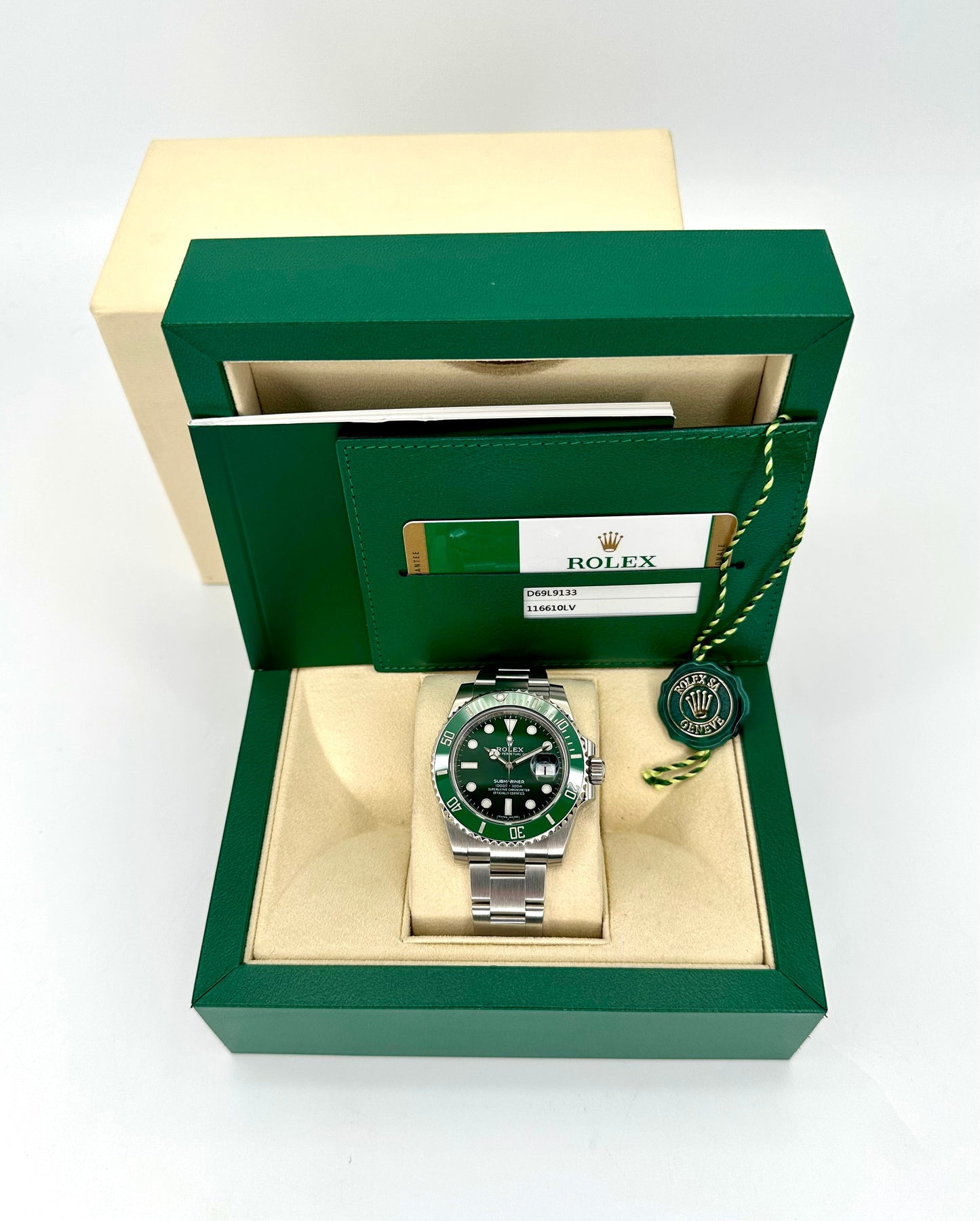 2016 Rolex Submariner Date "Hulk" 40mm 116610LV Stainless Steel Green Dial - MyWatchLLC