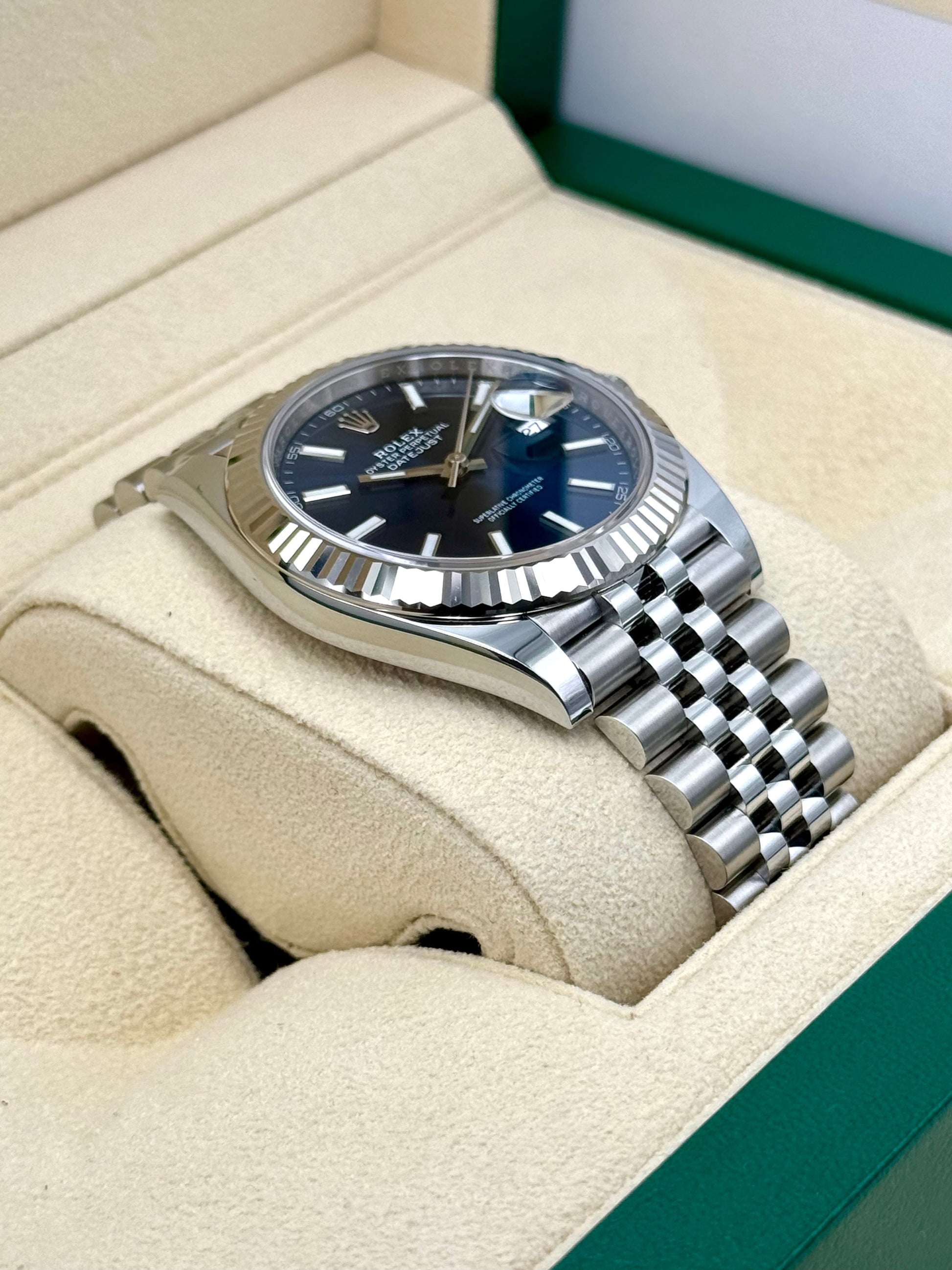 NEW 2024 Rolex Datejust 41mm 126334 Stainless Steel Blue Dial - MyWatchLLC