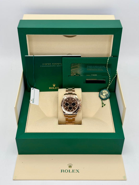 2021 Rolex Daytona 40mm 116505 Rose Gold Chocolate Dial - MyWatchLLC