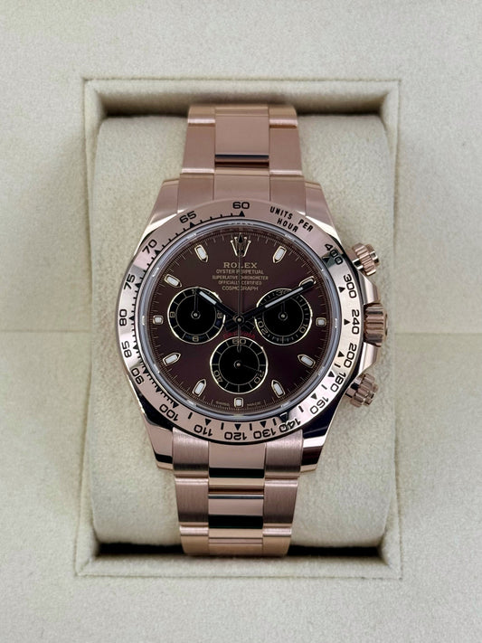 2021 Rolex Daytona 40mm 116505 Rose Gold Chocolate Dial - MyWatchLLC