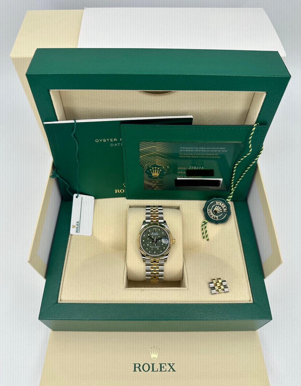 NEW 2024 Rolex Lady Datejust 31mm 278273 Two-Tone Floral Motif Dial - MyWatchLLC