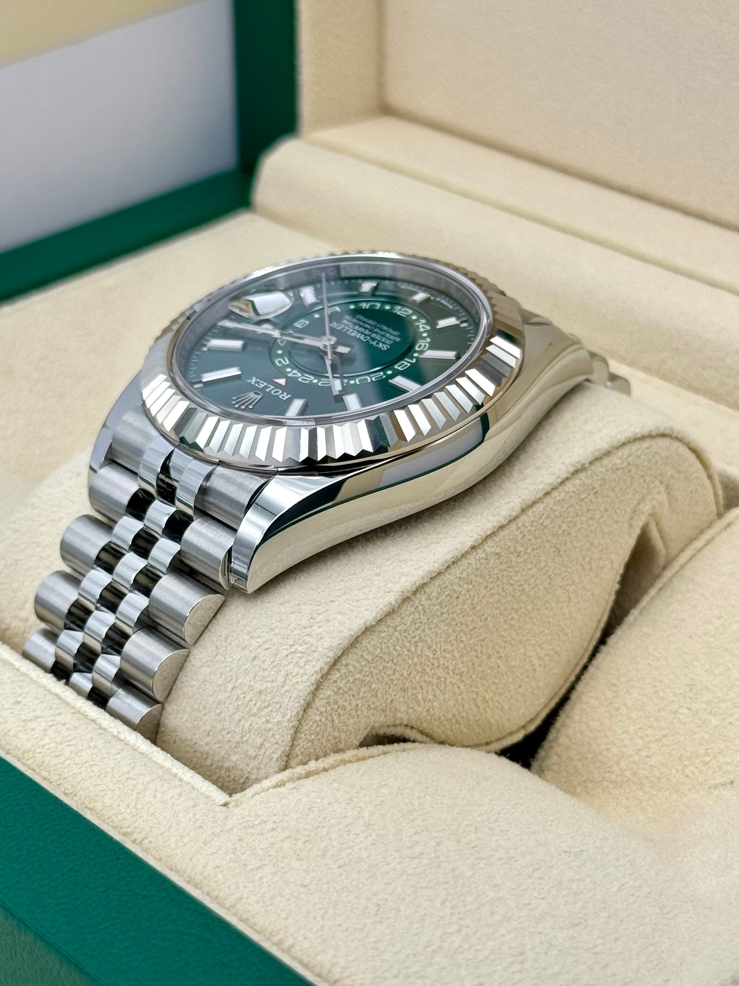 NEW 2024 Rolex Sky-Dweller 42mm 336934 Jubilee Mint Green Dial - MyWatchLLC