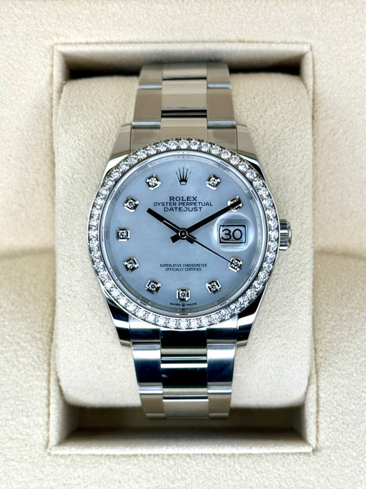 NEW 2024 Rolex Datejust 36mm 126284RBR MOP Diamond Dial - MyWatchLLC