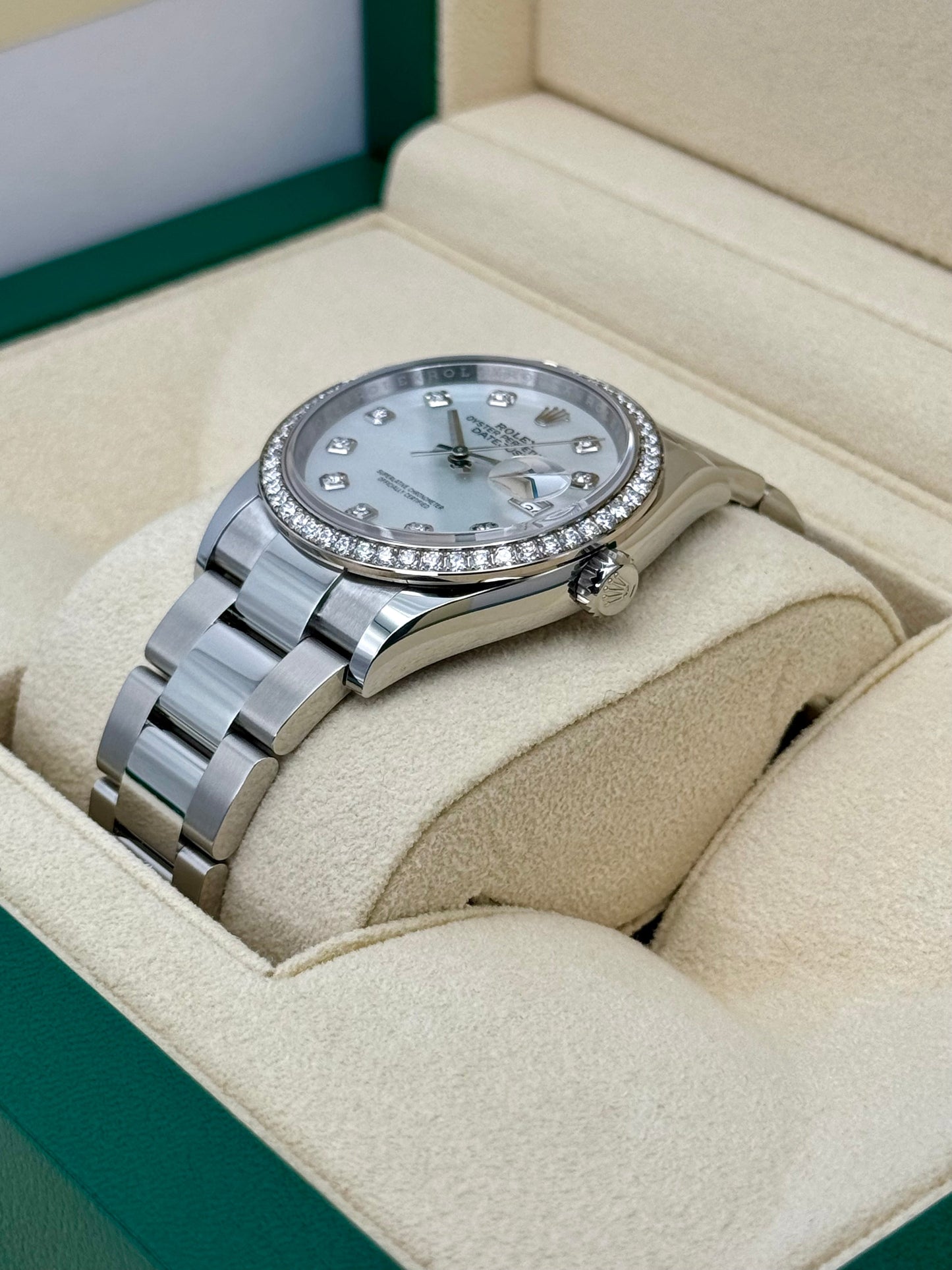 NEW 2024 Rolex Datejust 36mm 126284RBR MOP Diamond Dial - MyWatchLLC