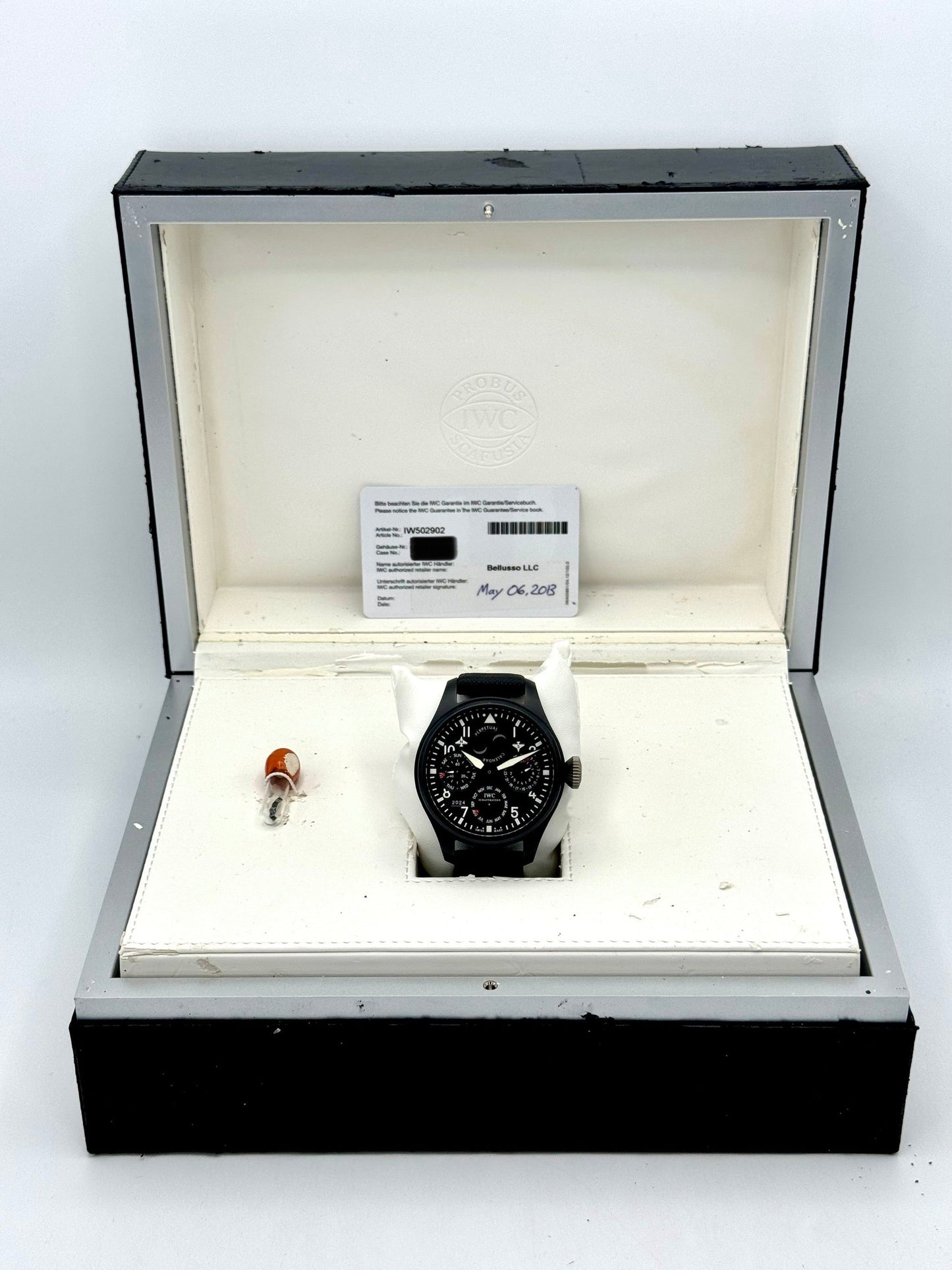 2013 IWC Top Gun Perpetual Calendar Big Pilot 48mm IW502902 Ceramic - MyWatchLLC