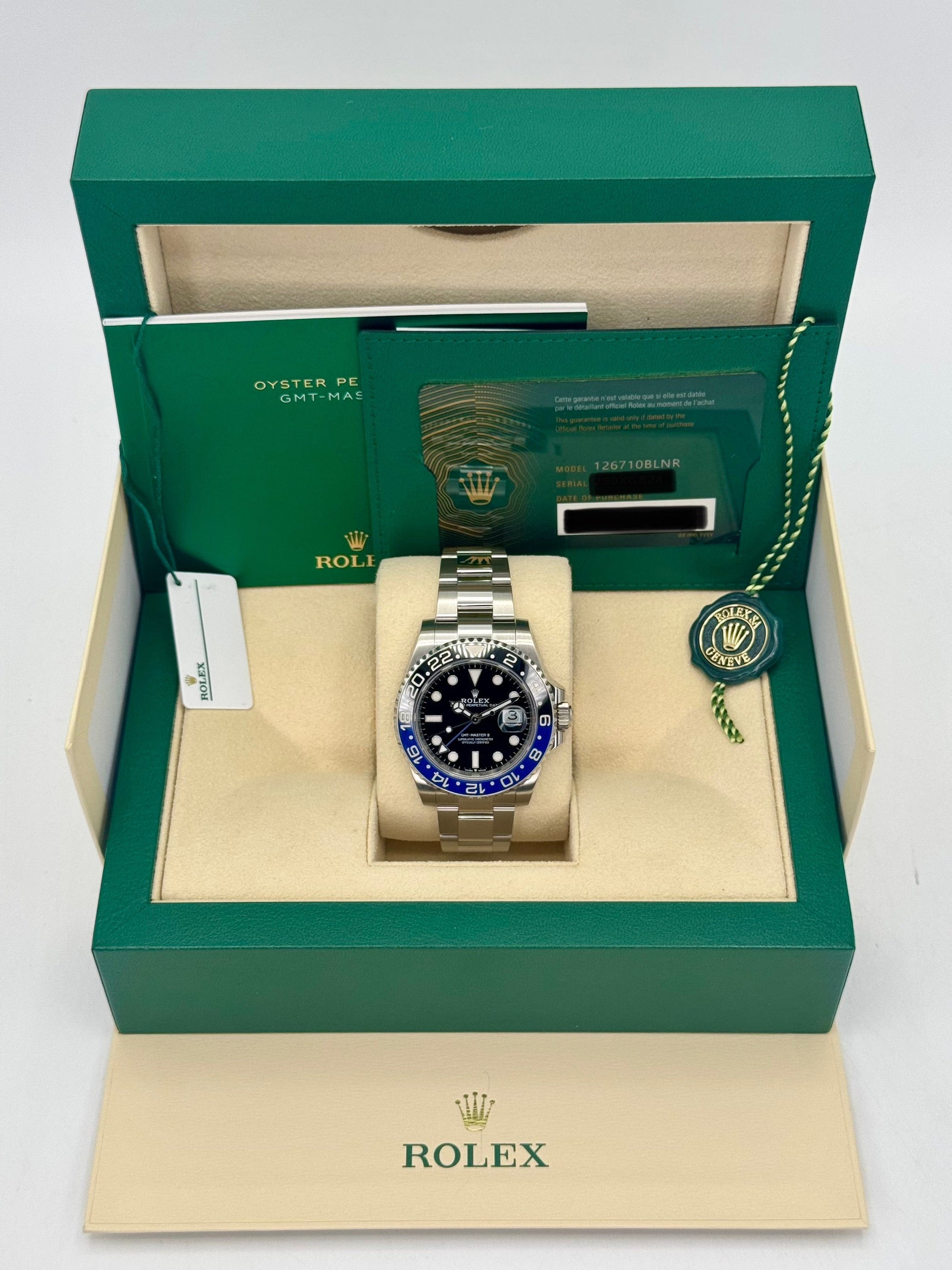 2023 Rolex GMT-Master II "Batman" 40mm 126710BLNR Oyster - MyWatchLLC